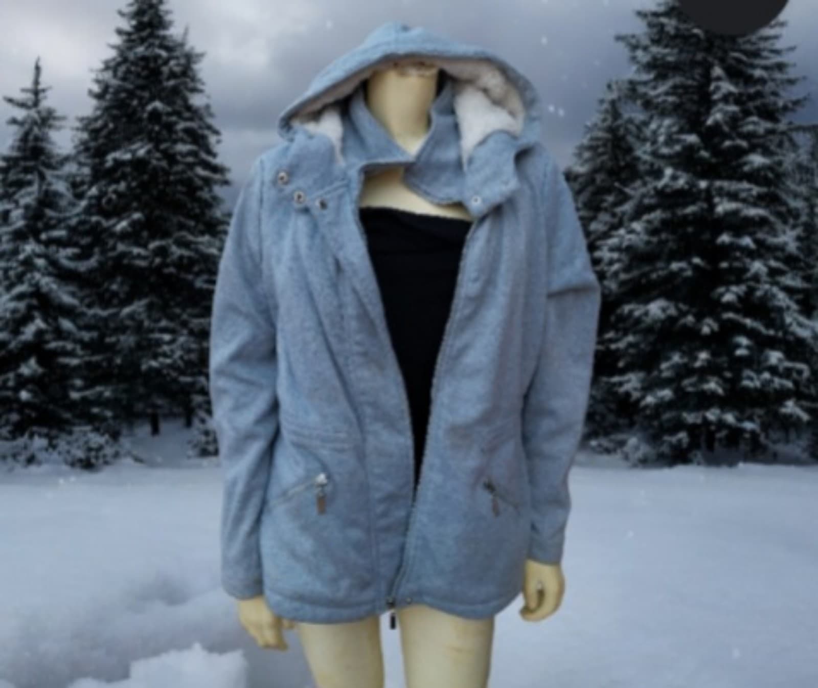 New Look Grey Jacket. Size Large - Thumbnail 3