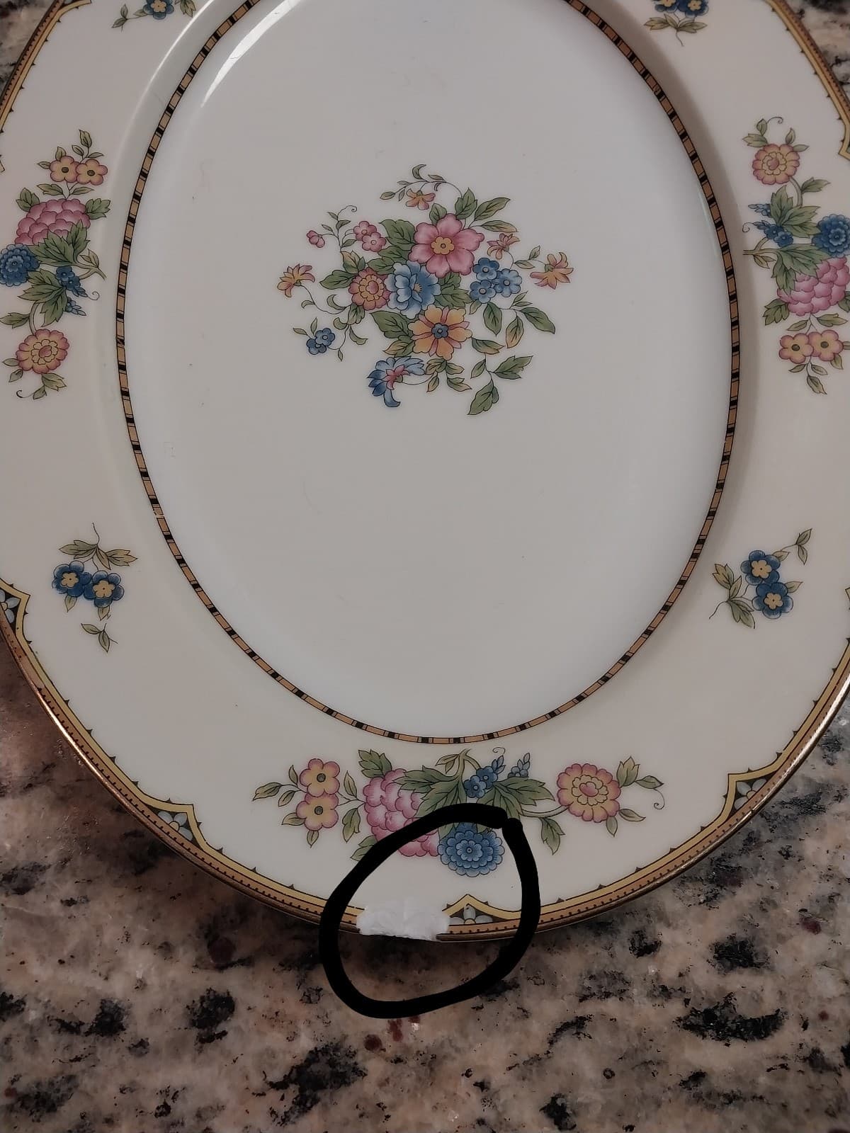 Vintage Noritake M Elysian Pattern Oval Serving Platter.Approximately 11.5"x8.5" - Thumbnail 4