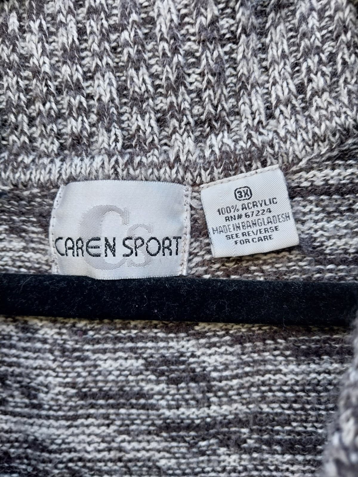 Caren Sport, Grey short sleeved sweater dress. Size 3X - Thumbnail 3