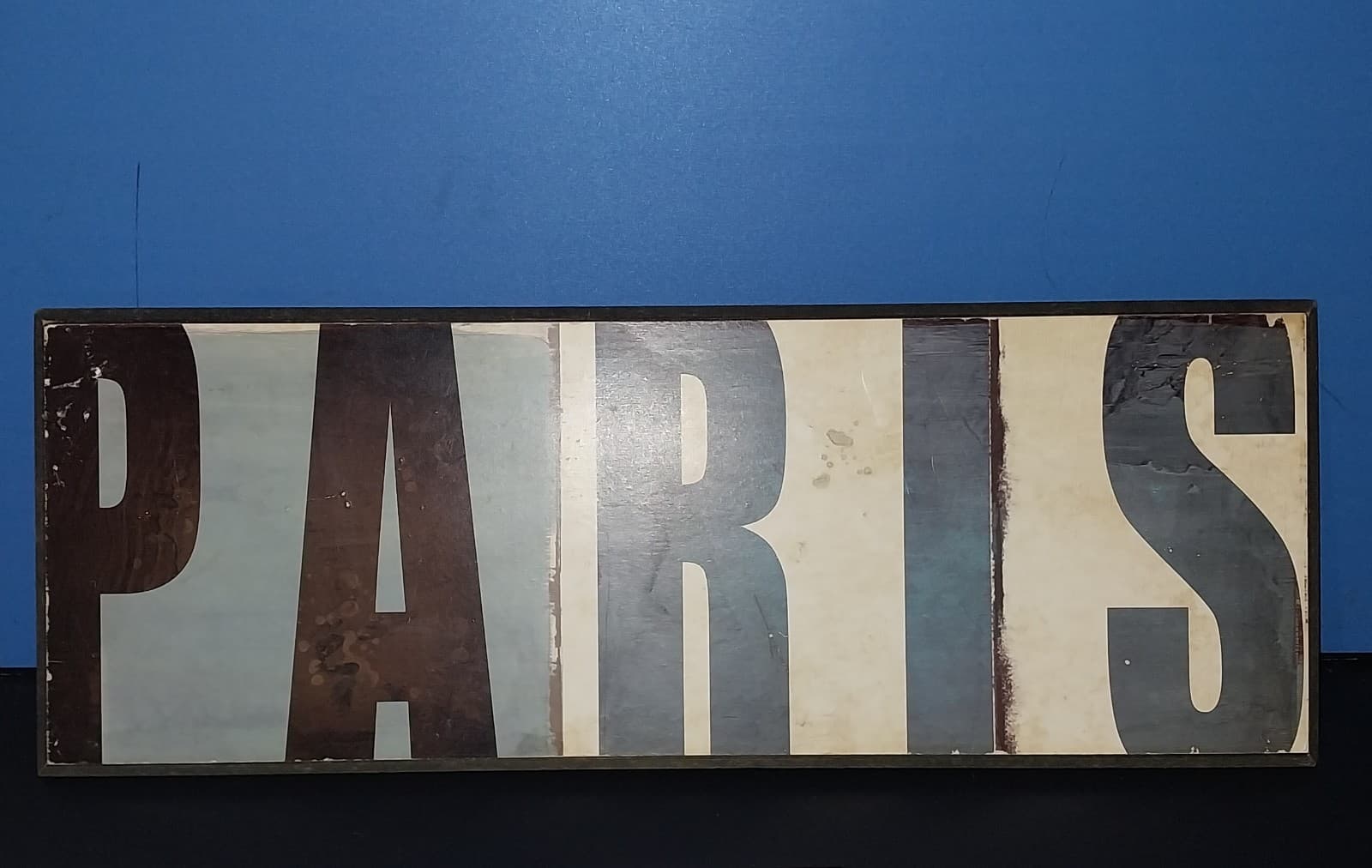 "Paris" Wall Decor. Wooden Sign - Image 1