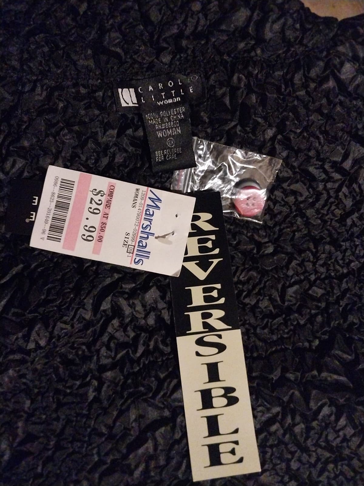 Carole Little. Reversal black & red jacket. Size 2X - Thumbnail 5