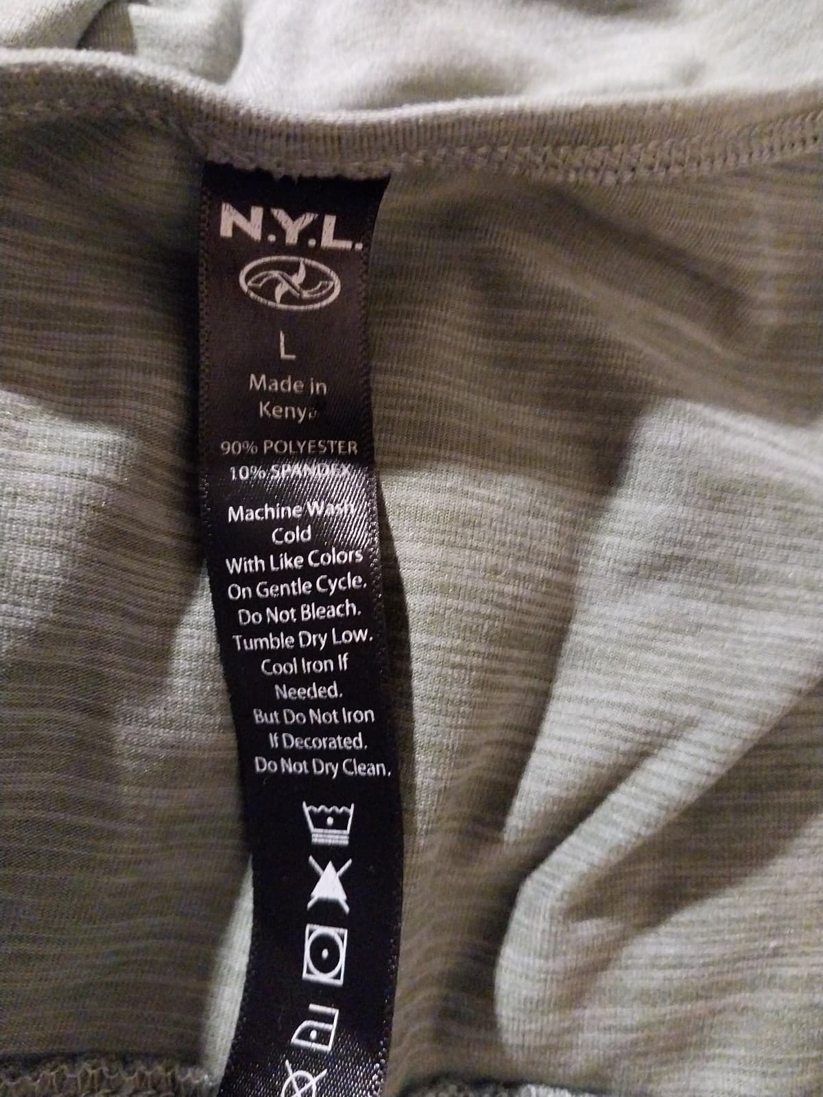 N.Y.L. T-Shirt. Size Large - Thumbnail 3