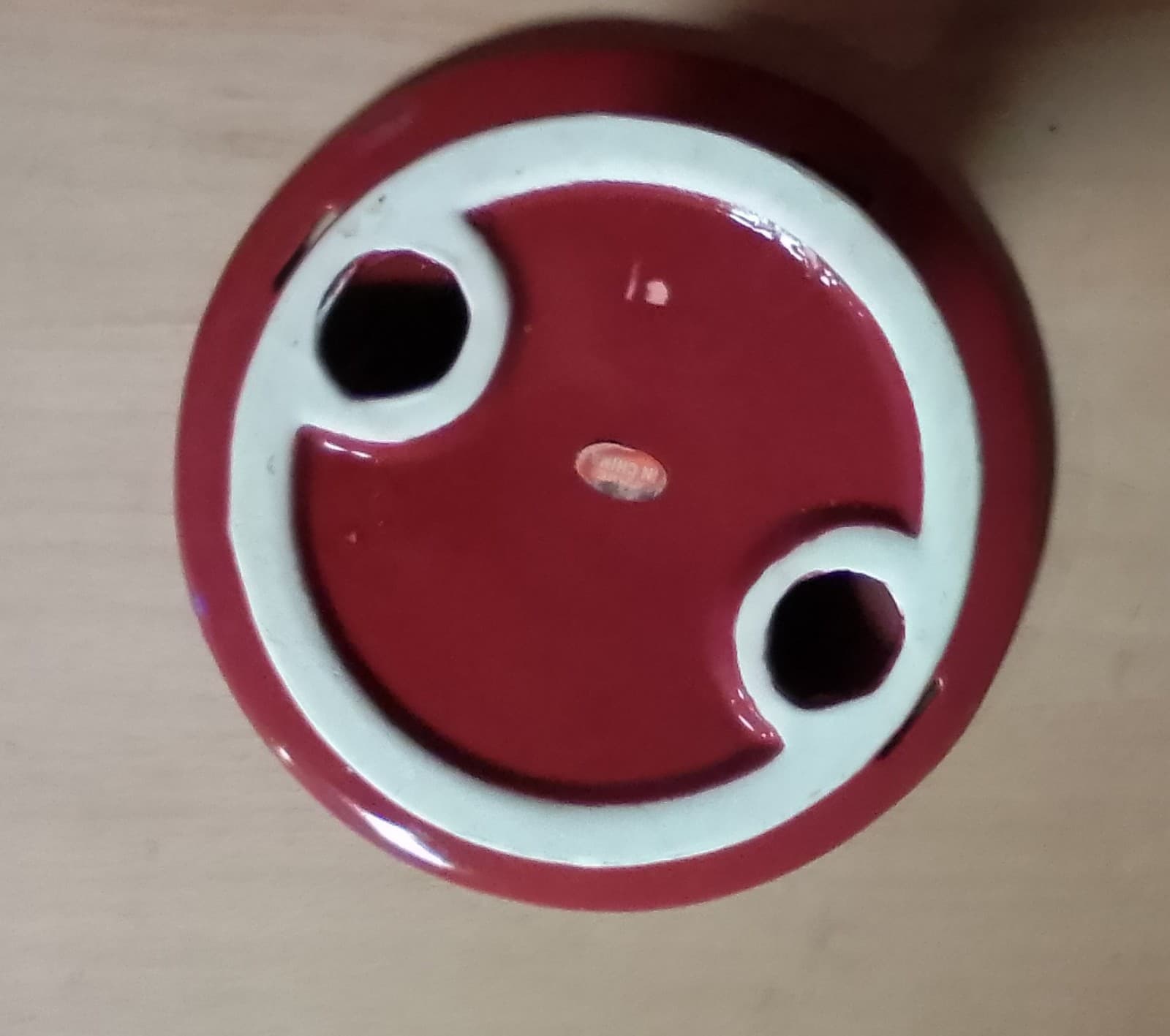 8" Diameter Snowflake Design Pedestal Cake Stand - Thumbnail 4