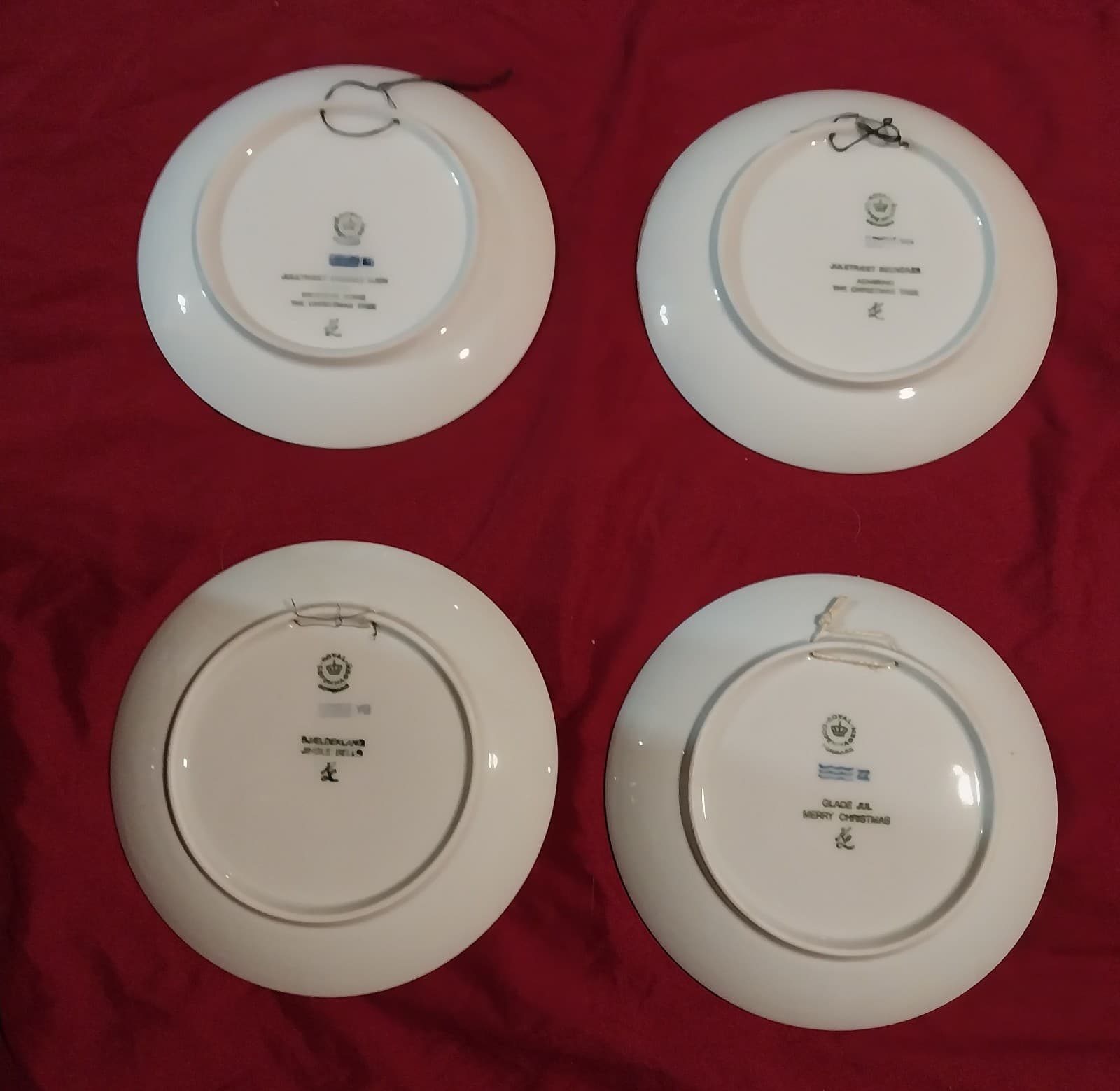 4 Royal Copenhagen Christmas Plates. Years Are 1980, 1981, 1983 & 1984. - Thumbnail 2