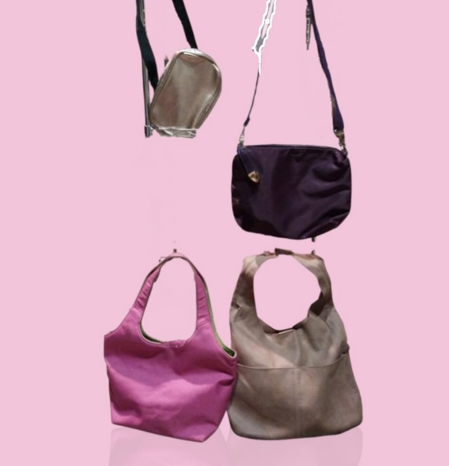 4 Assorted Handbags. All Are In Good Condition - Image 1