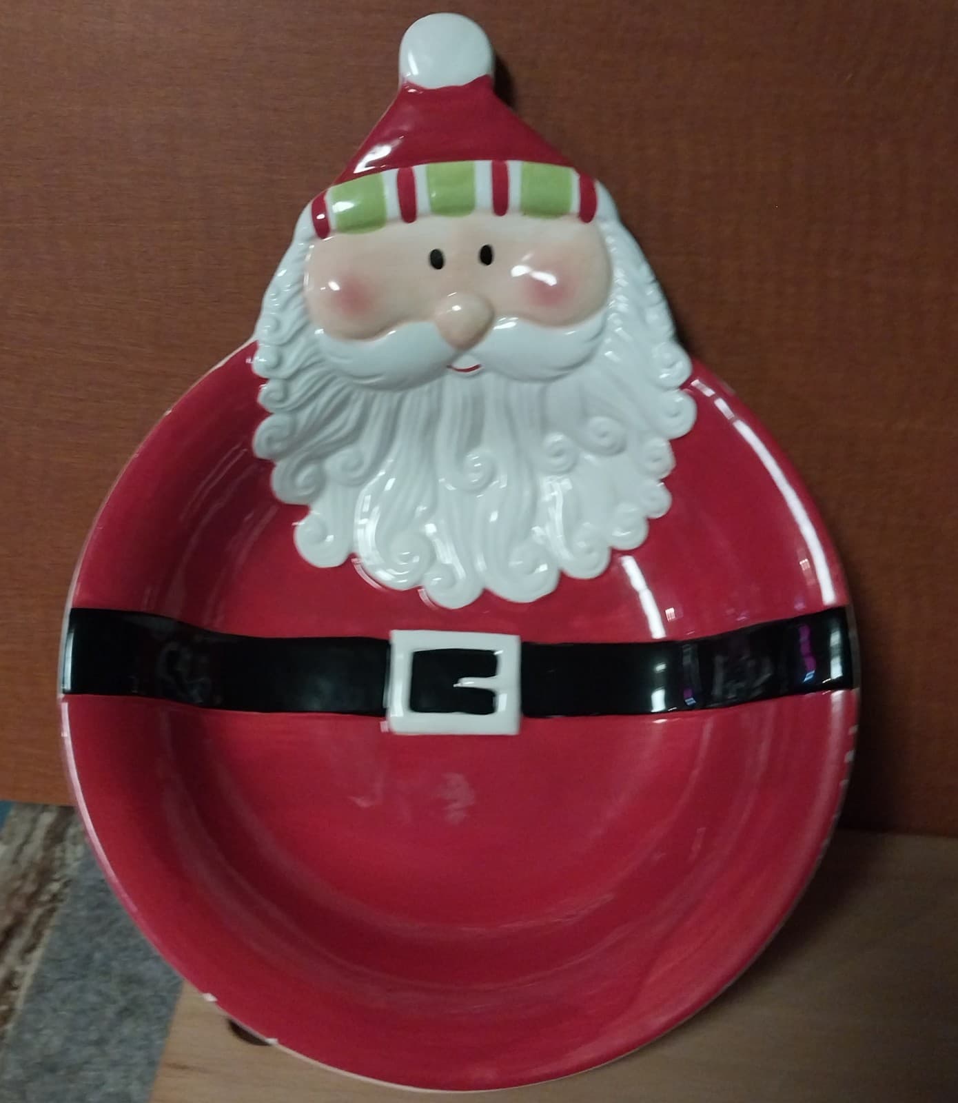 Santa Claus Christmas Dinnerware Bowl/Desk Decoration - Image 1