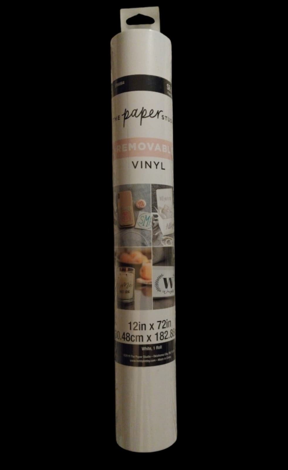 The Paper Studio Removable Vinyl 12"x 72". Color White - Image 1