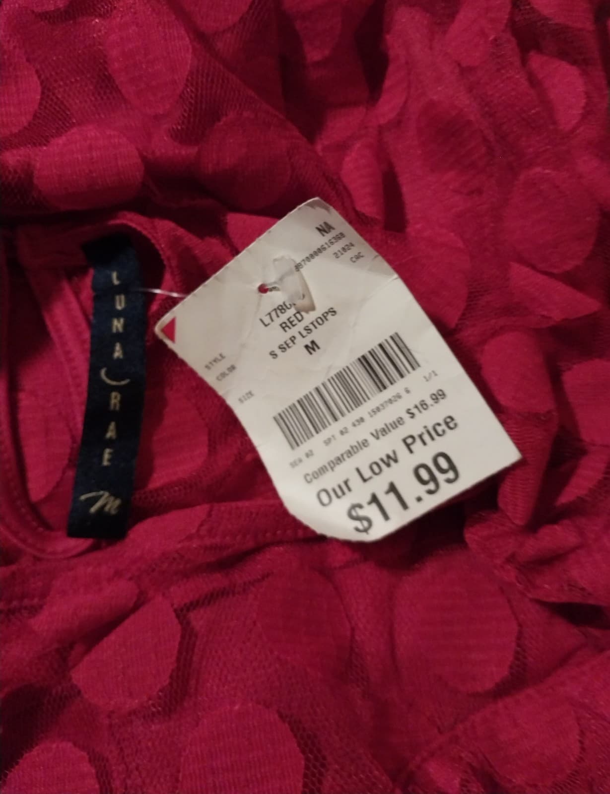 Luna Rae Blouse. Size Medium - Thumbnail 3