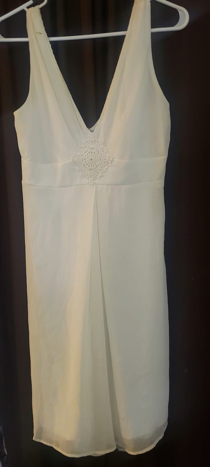 Jonathan Martin Studio midi Dress Women's size 16 egg shell white - Image 1
