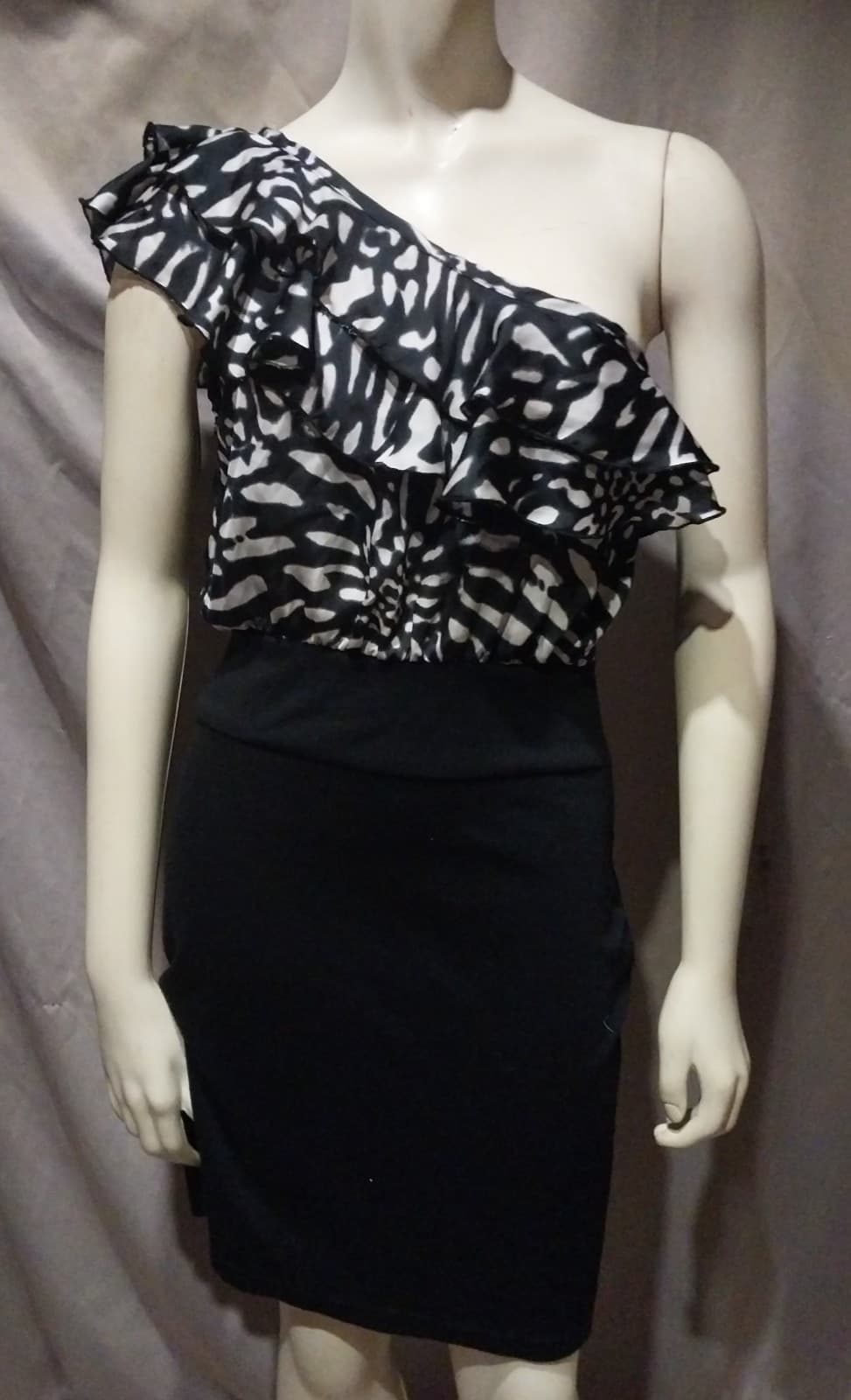 Body Central Black & White Dress - Image 1