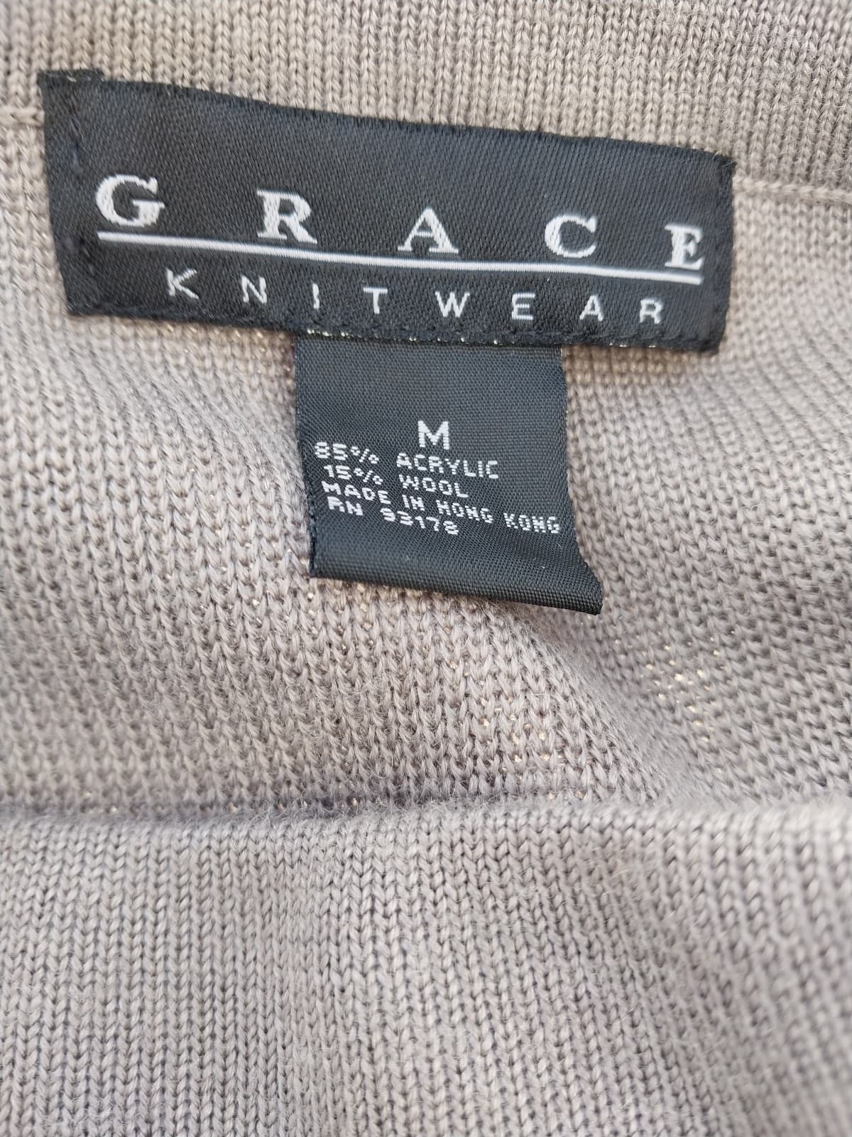 Grace KnitWear Long Grey Skirt - Thumbnail 4
