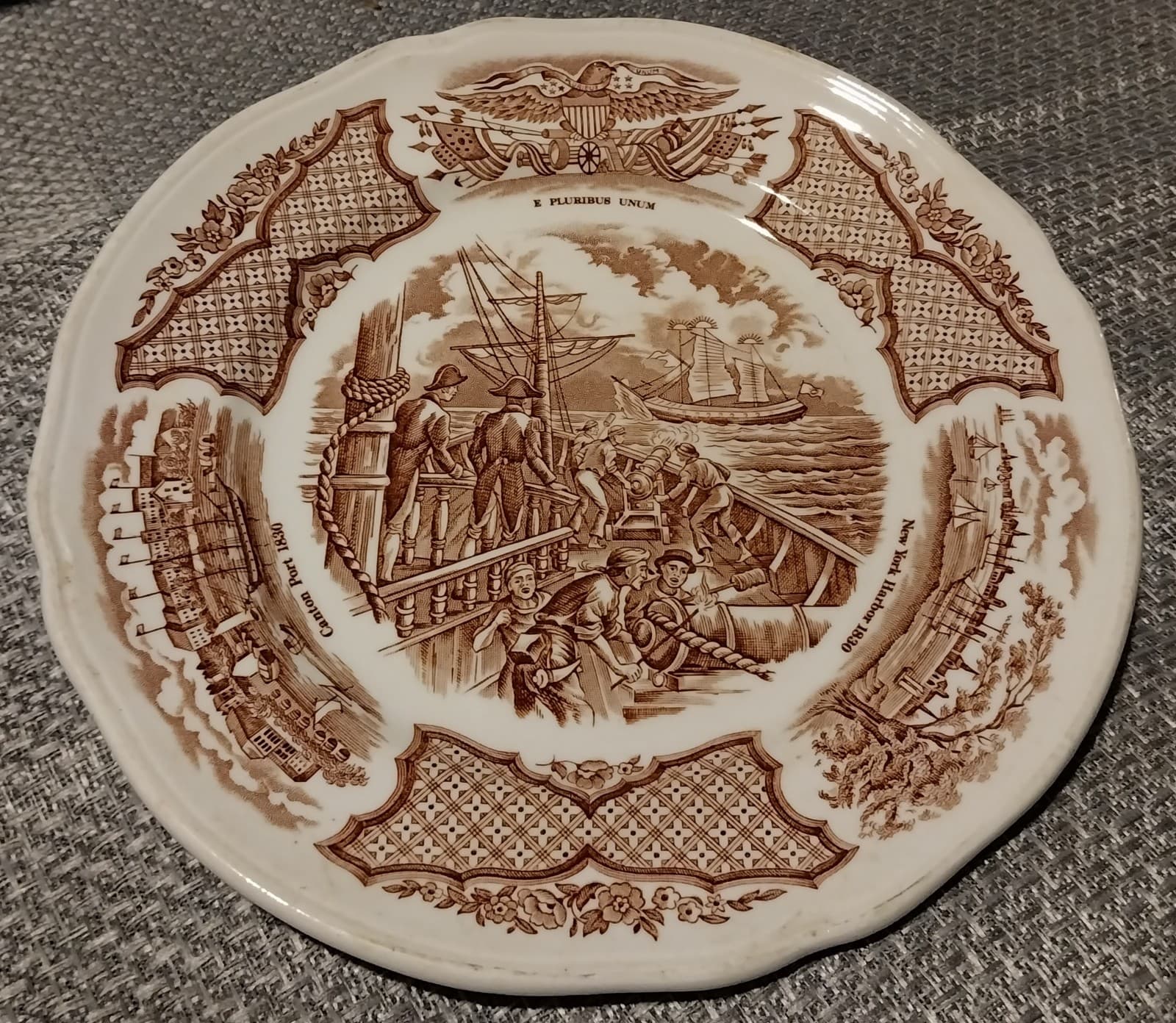 "Fair Winds" plate by Alfred Meakin, 7" - Image 1
