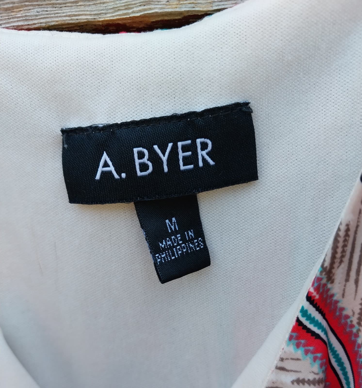 A Byer Maxi Dress Size Medium Geometric Print Spaghetti Straps - Thumbnail 5