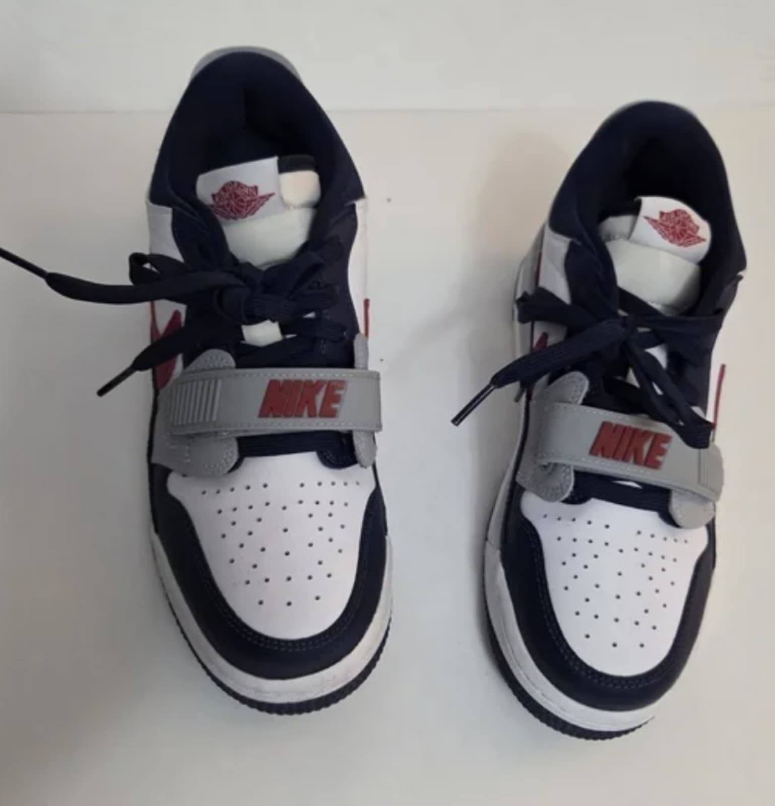 Nike Air Jordan Youth Legacy 312 Low Sneaker White/Red/Navy Size Boys 4.5Y - Thumbnail 7