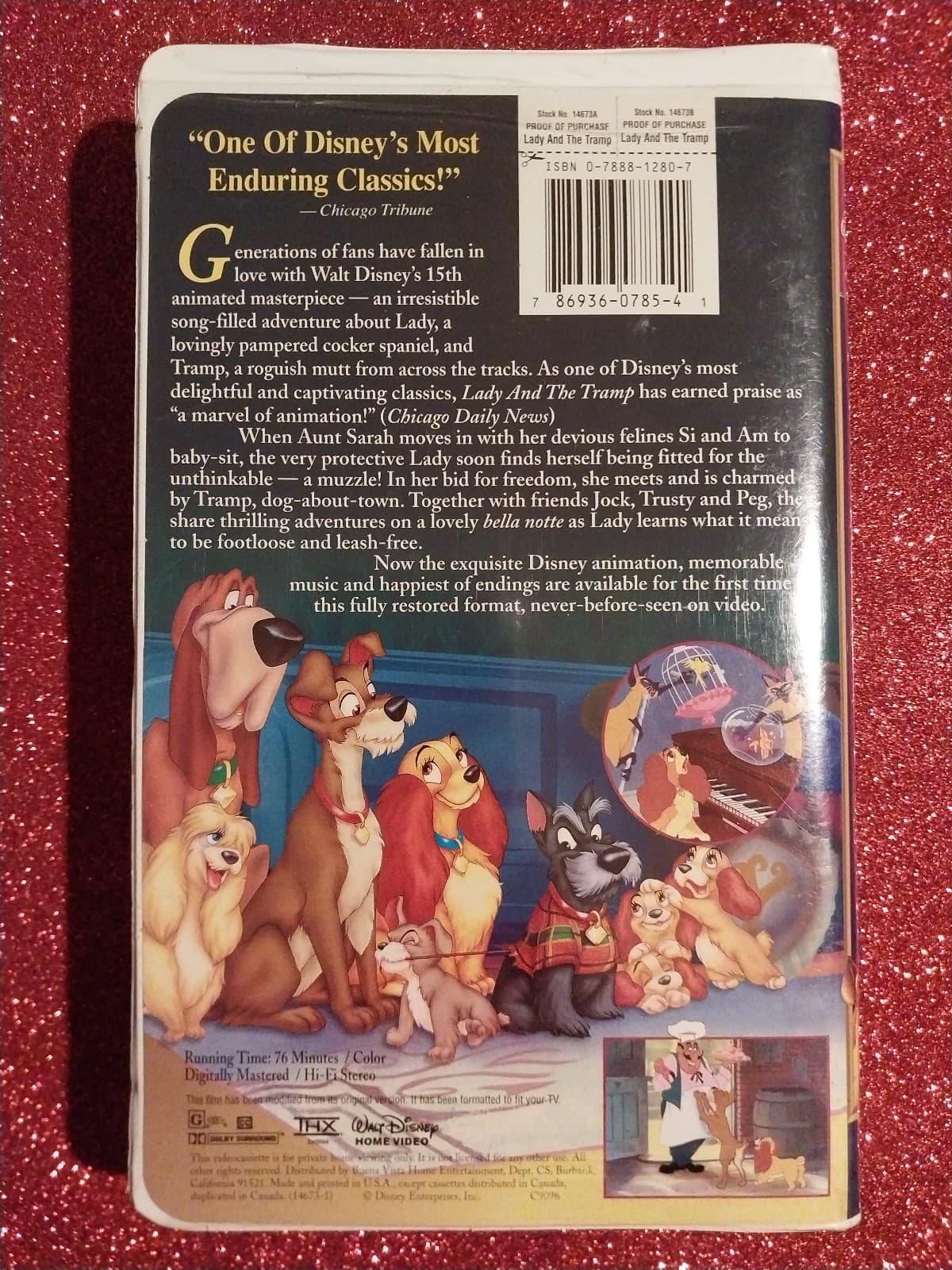 Lady and the Tramp (VHS, 1998) - Thumbnail 2