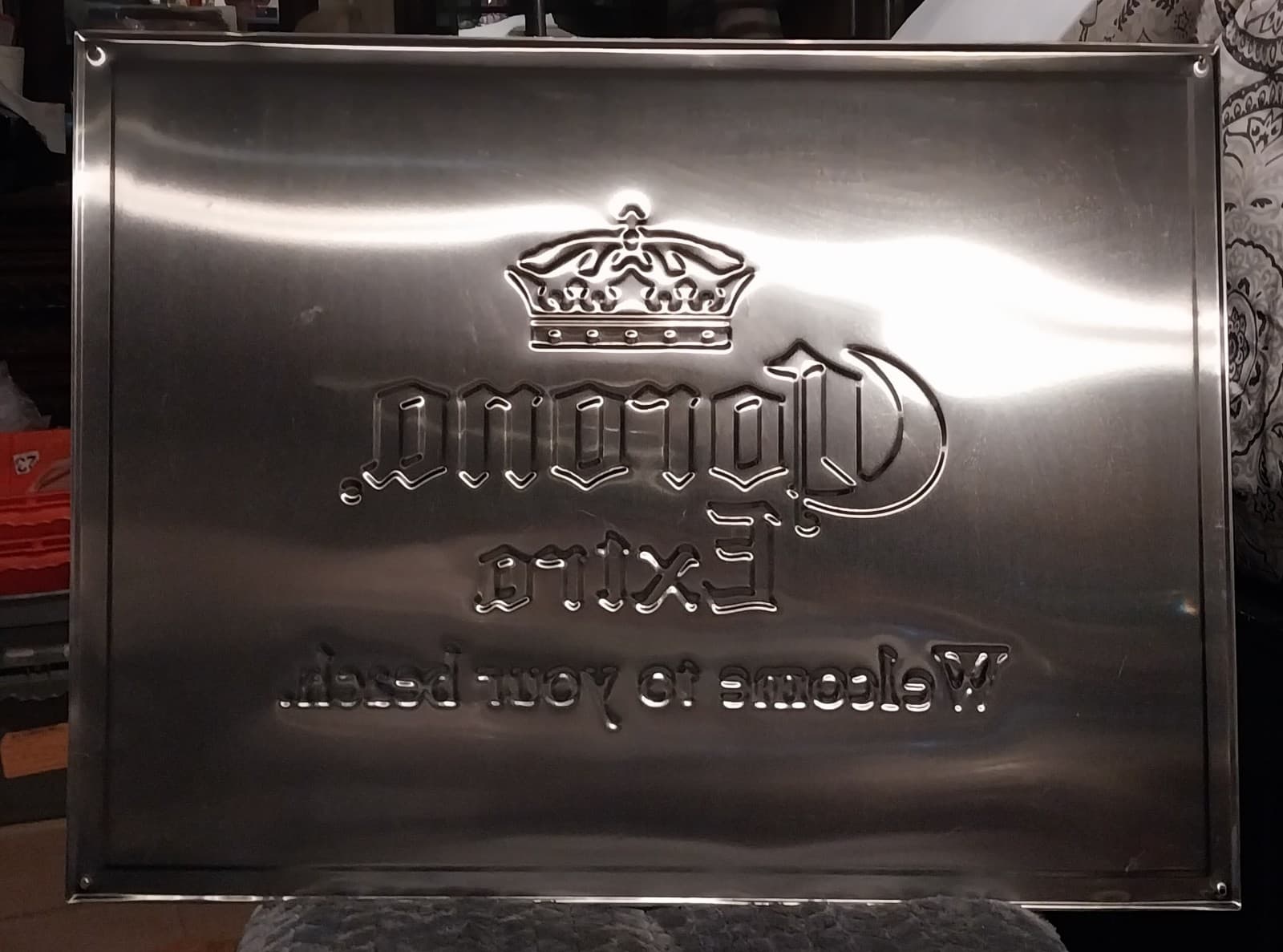 Corona Extra "Welcome To Your Beach" 18"×24" Metal Sign Mancave Bar Decor - Thumbnail 2