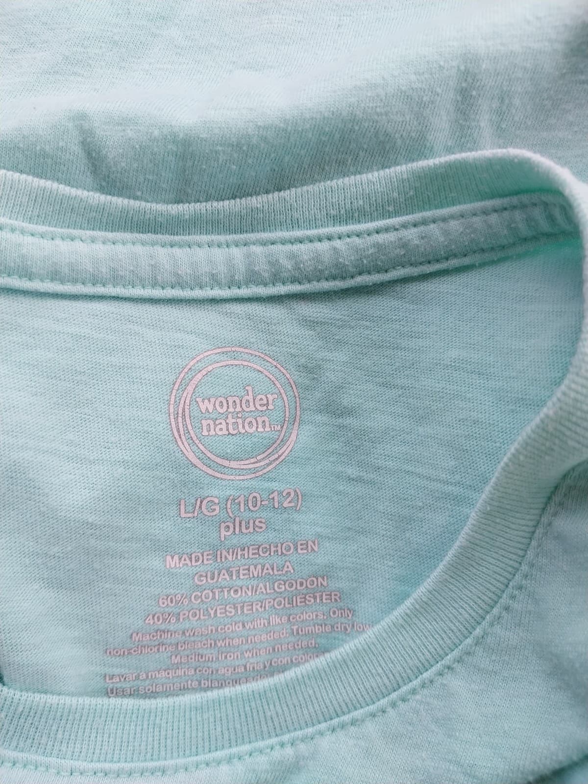 Wonder Nation Girls T-Shirt. Size Large 10/12 - Thumbnail 3