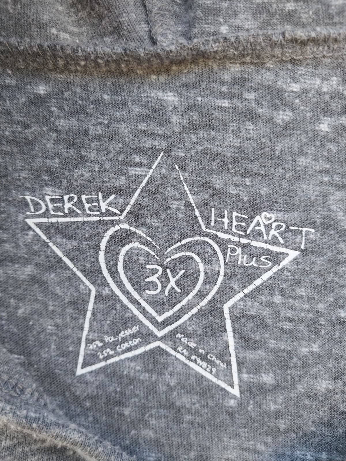 Women's Derek Heart Junior's Hoodie Lightweight Long Sleeve 3XL Gray. - Thumbnail 2