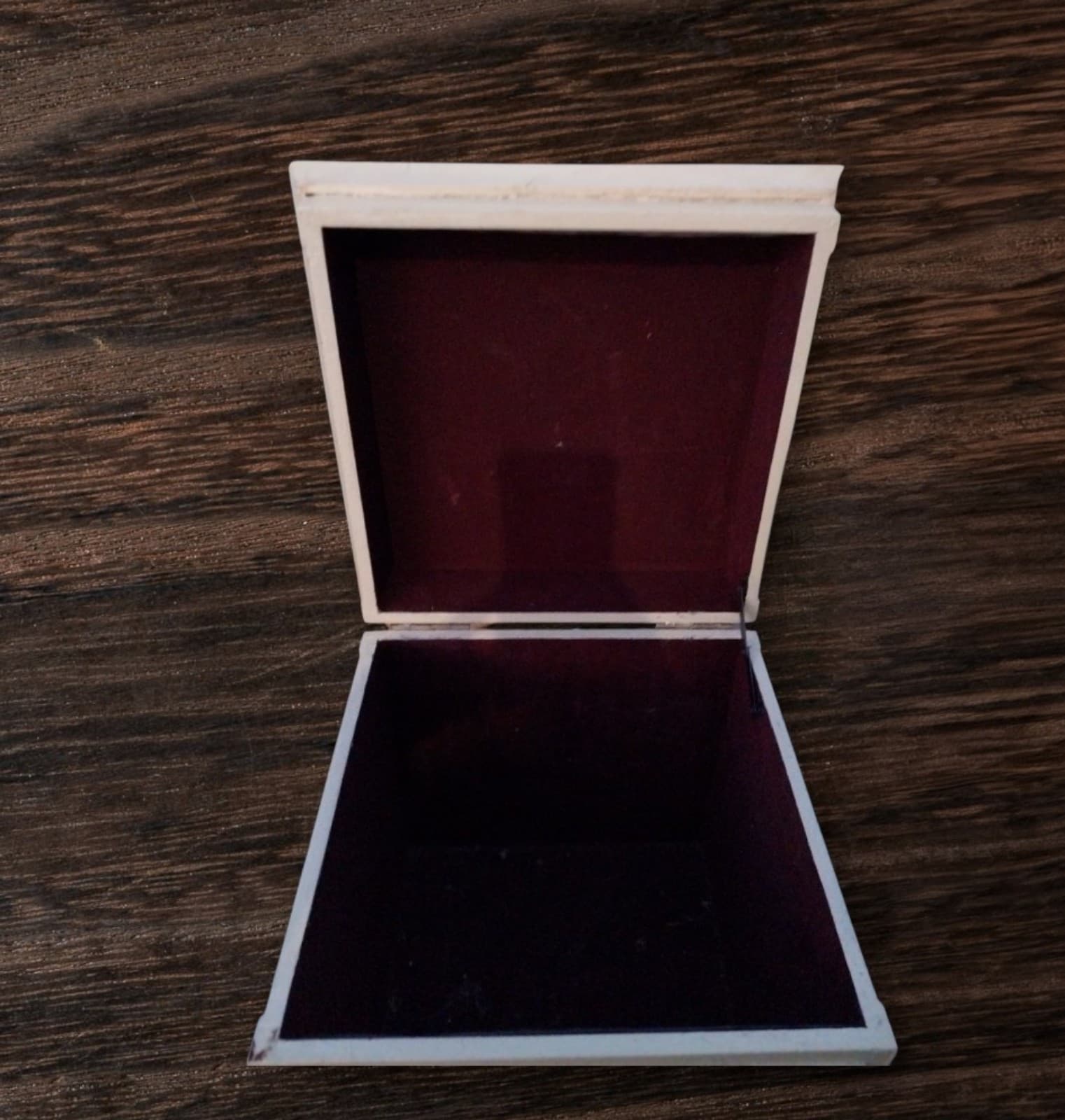 Beautiful Vintage Style Hand Painted "Yellow Roses" Storage Box - 13"x13"x14" - Thumbnail 6