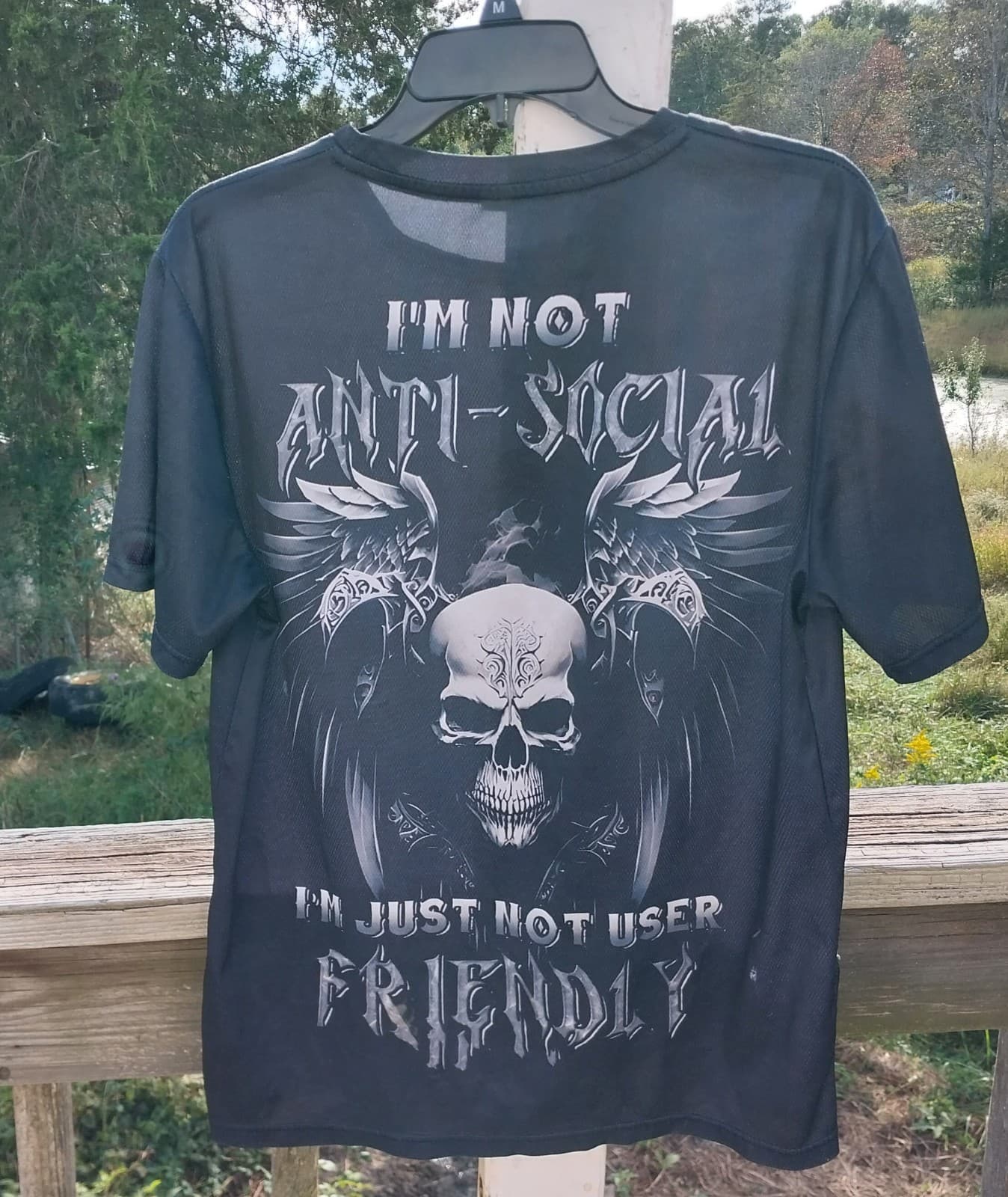Men's T-Shirt. "I'm Not Anti-social, I'm Just Not User Friendly. - Image 1