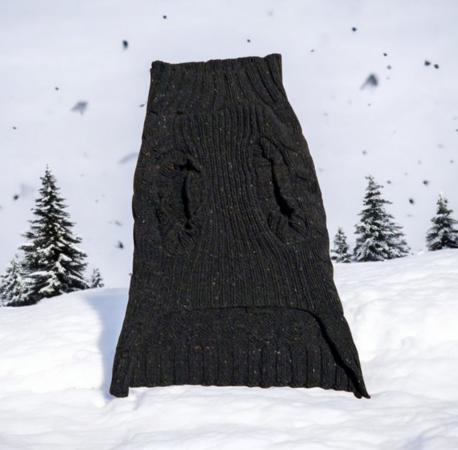 SimplyDog Dark Grey Dog Sweater. Size Large - Image 1