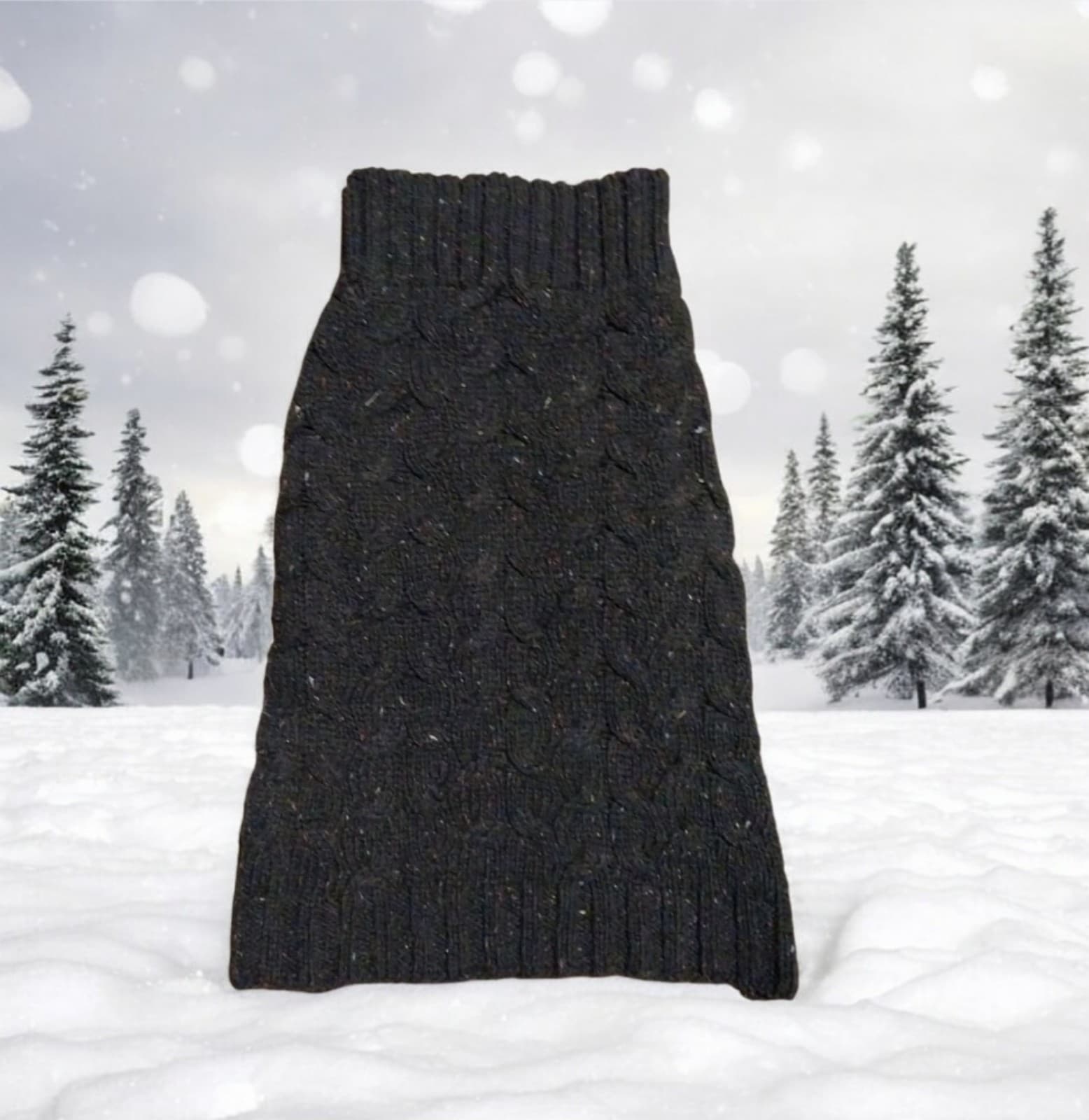 SimplyDog Dark Grey Dog Sweater. Size Large - Thumbnail 2