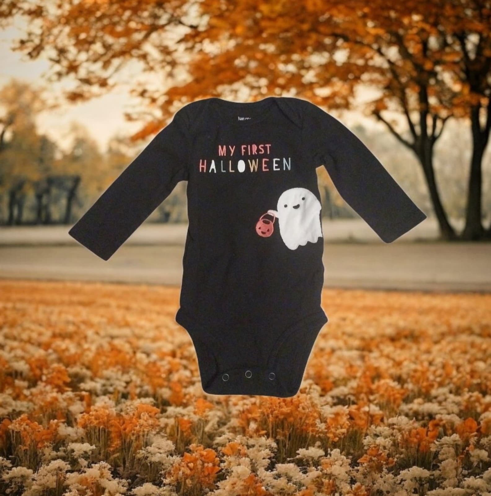 Just One You Carter's "My First Halloween" Cute Ghost One Piece. Size 6 Months - Thumbnail 3