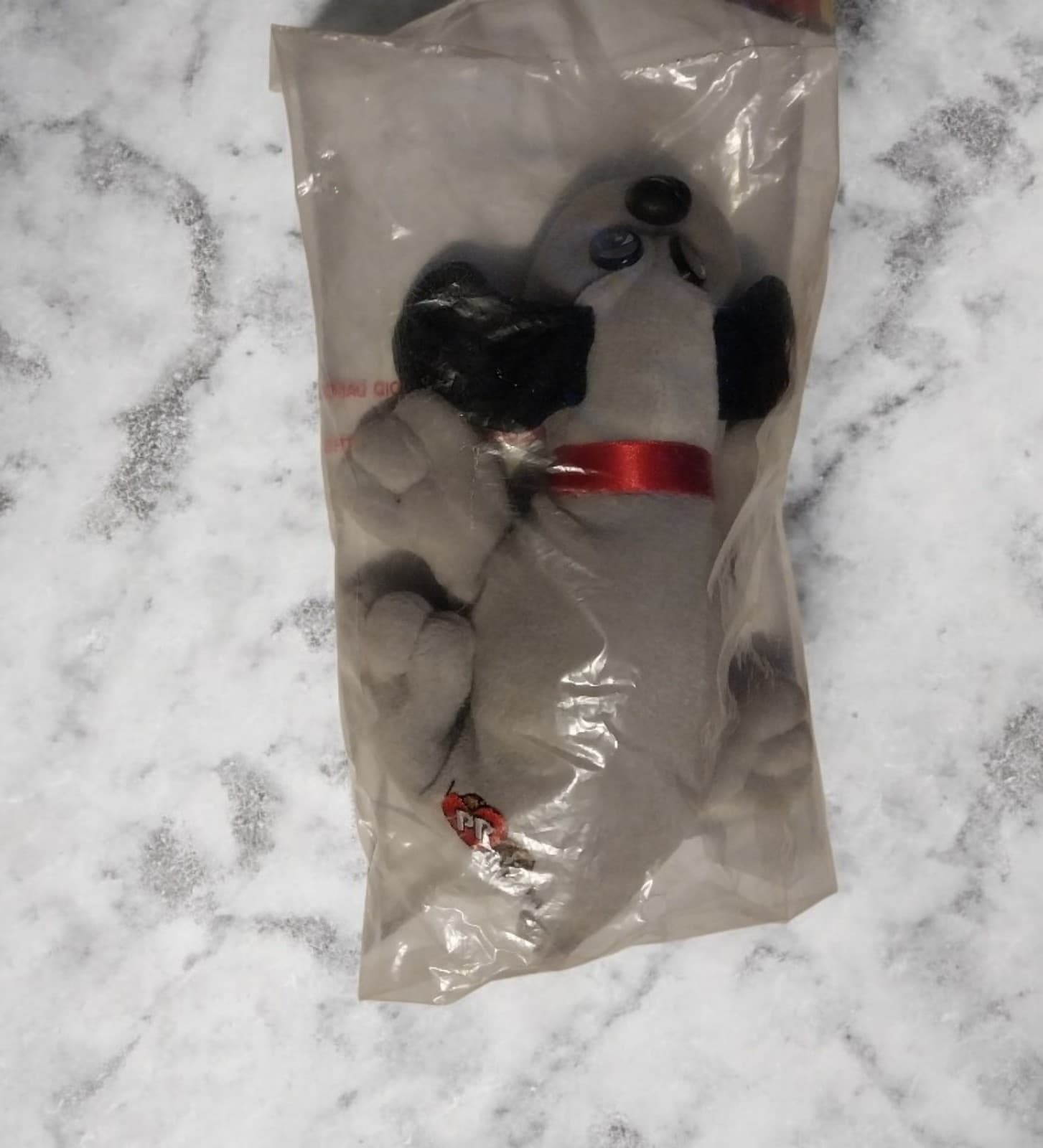 Vintage 1986 Tonka Pound Puppies Newborns Plush 8" Stuffed Animal Toy Gray Dog - Image 1