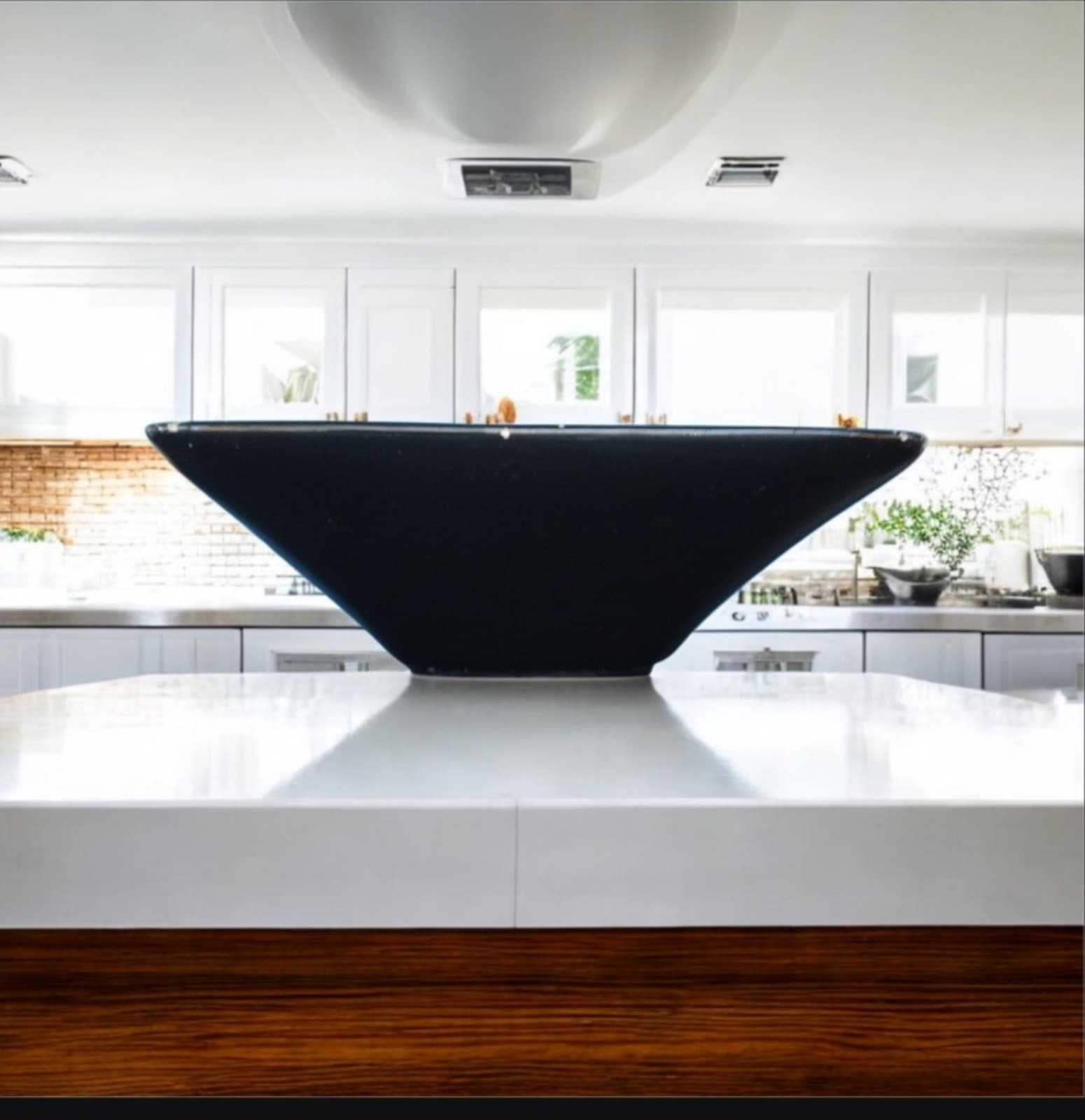 Pacific Rim Multi-Color Retro Hand Painted Square Dish - Thumbnail 2