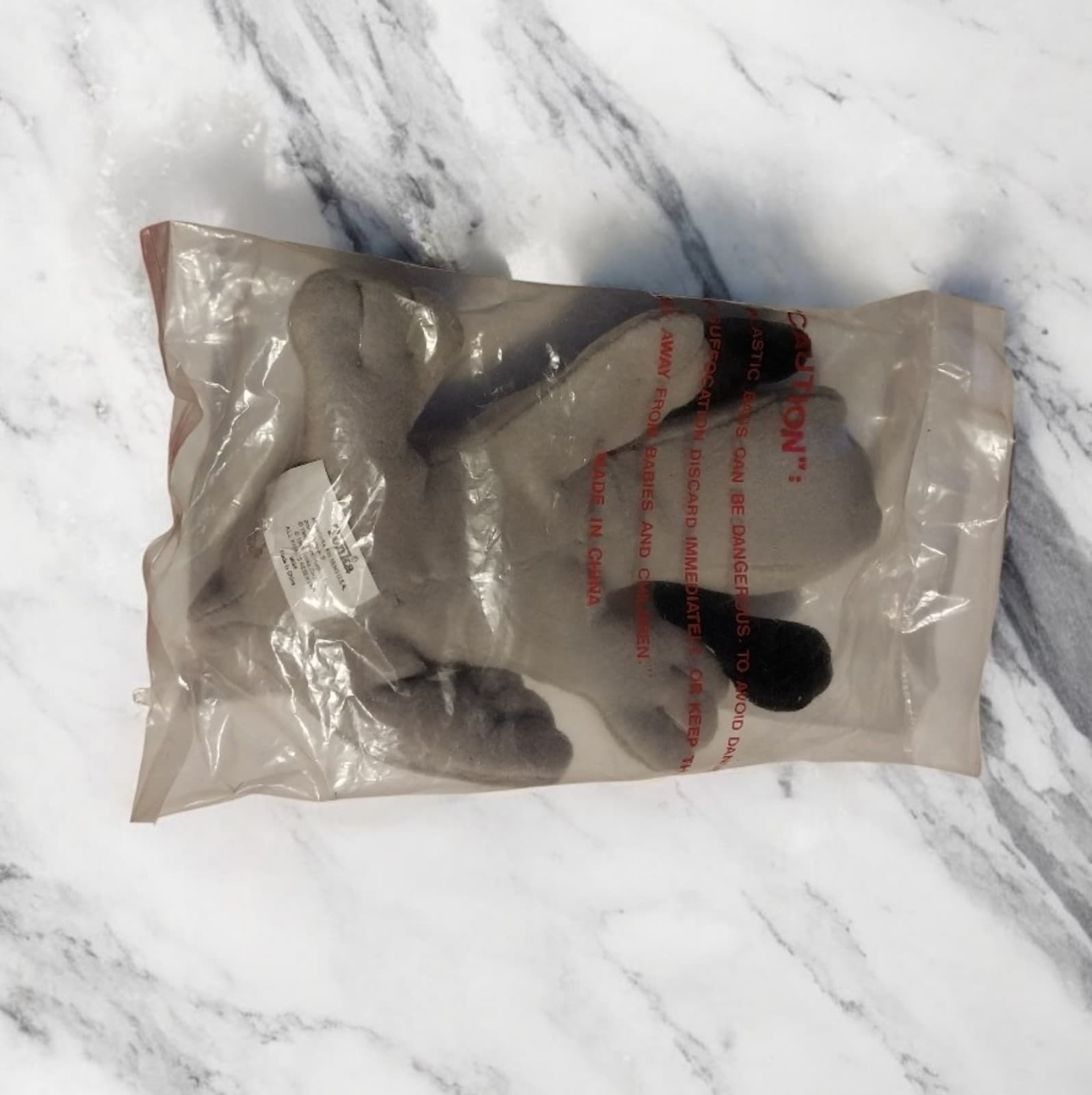 Vintage 1986 Tonka Pound Puppies Newborns Plush 8" Stuffed Animal Toy Gray Dog - Thumbnail 4