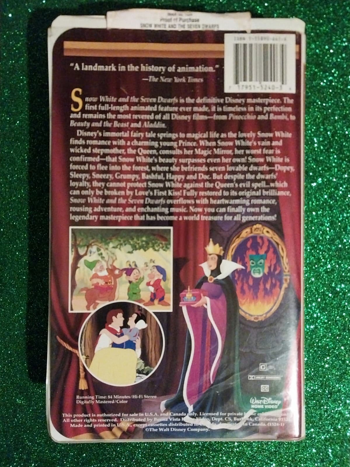Walt Disney- Masterpiece Collection on VHS. Snow White and The Seven Dwarfs - Thumbnail 2
