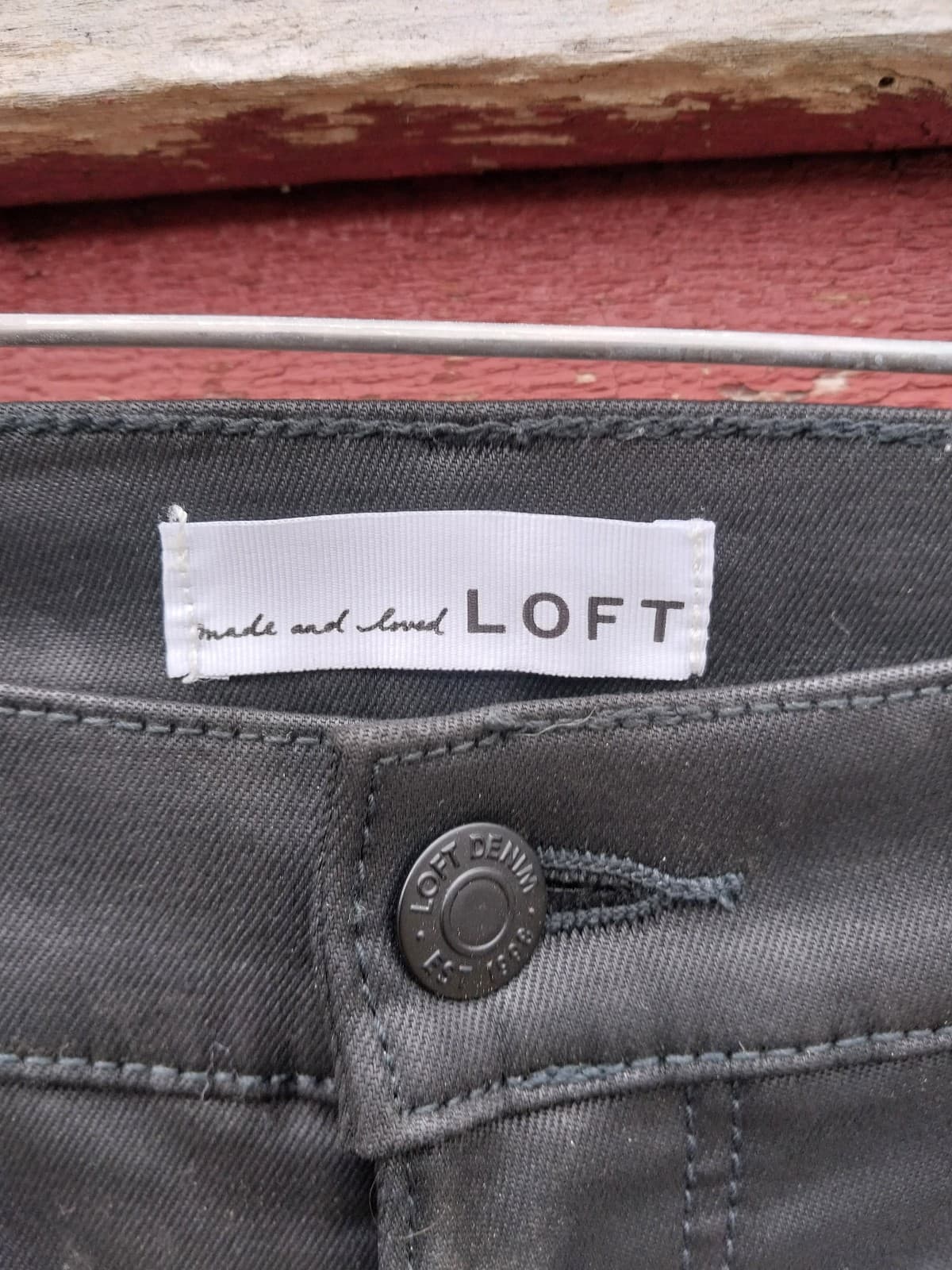 LOFT Skinny Black Women's Jeans. Waist size 30" - Thumbnail 2