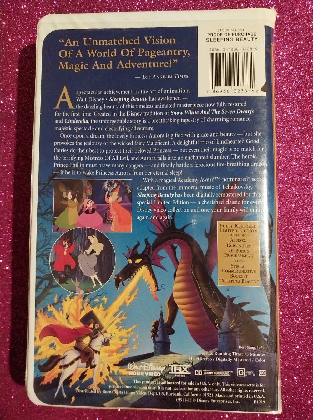 Walt Disney Sleeping Beauty Masterpiece Collection on VHS - Thumbnail 2