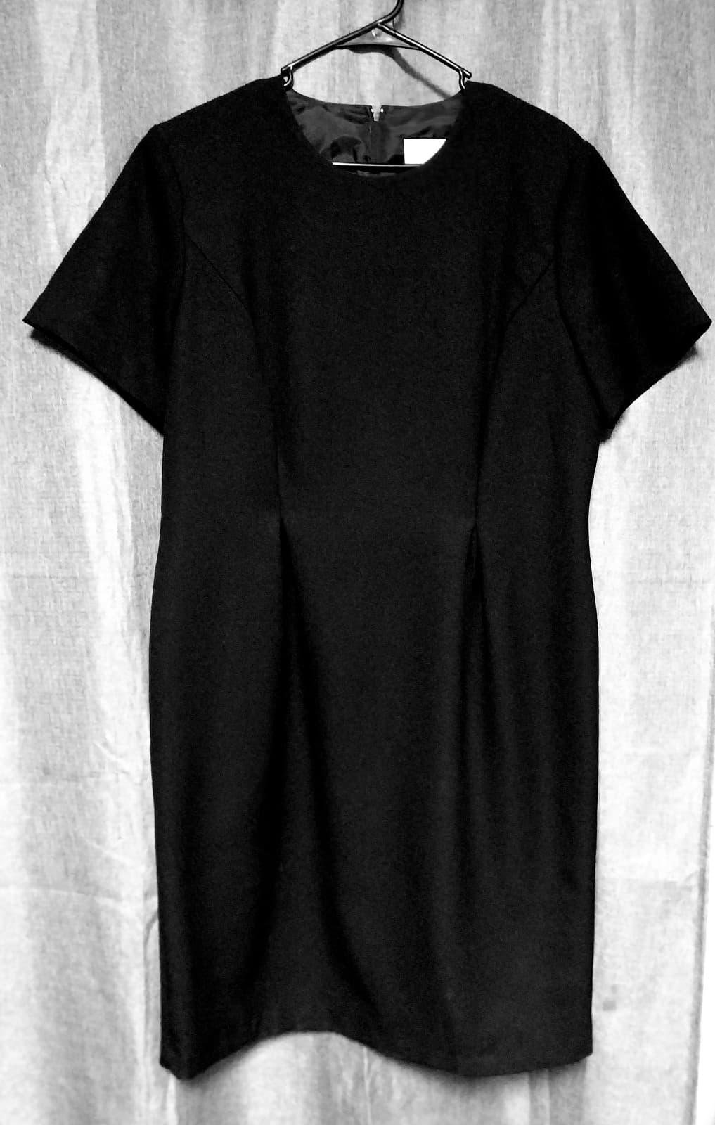 kathie lee collection black dress size Large 12 100% Polyester Fully Lined - Image 1