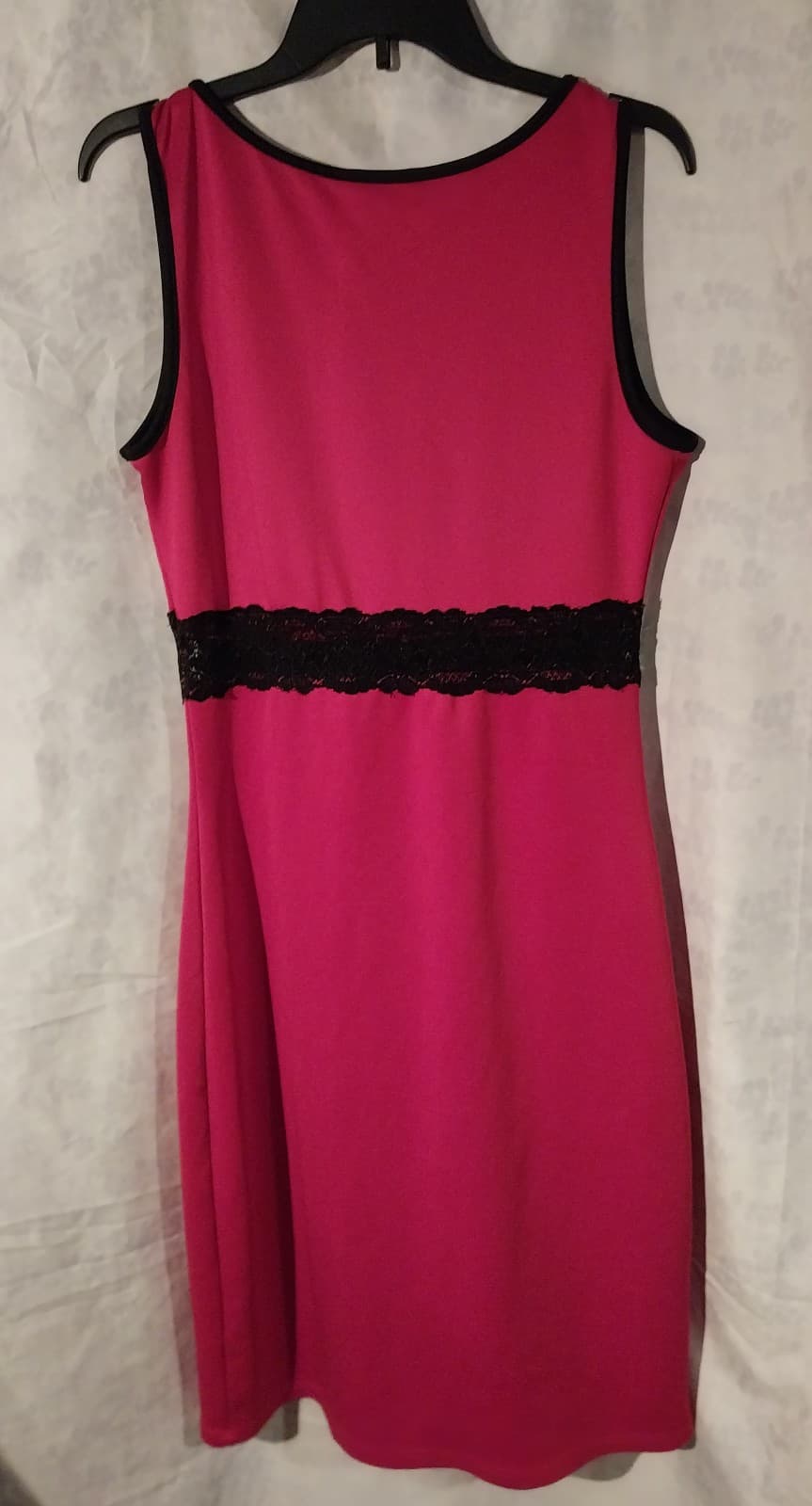 Vibe SportsWear Red Dress with Black Lace Through Waistline - Thumbnail 2