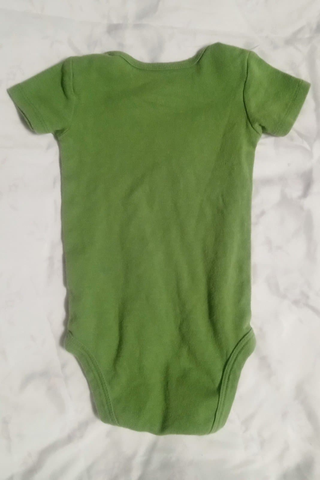 Carter's Green Onesie. 3 Months - Thumbnail 3