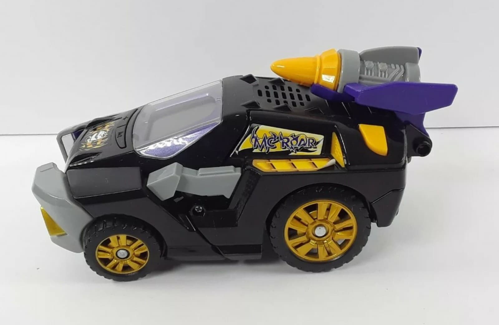 Vtech Switch & Go Dinos MC Roar the Gigantosaurus Black & Purple Dinosaur Toy. - Thumbnail 3