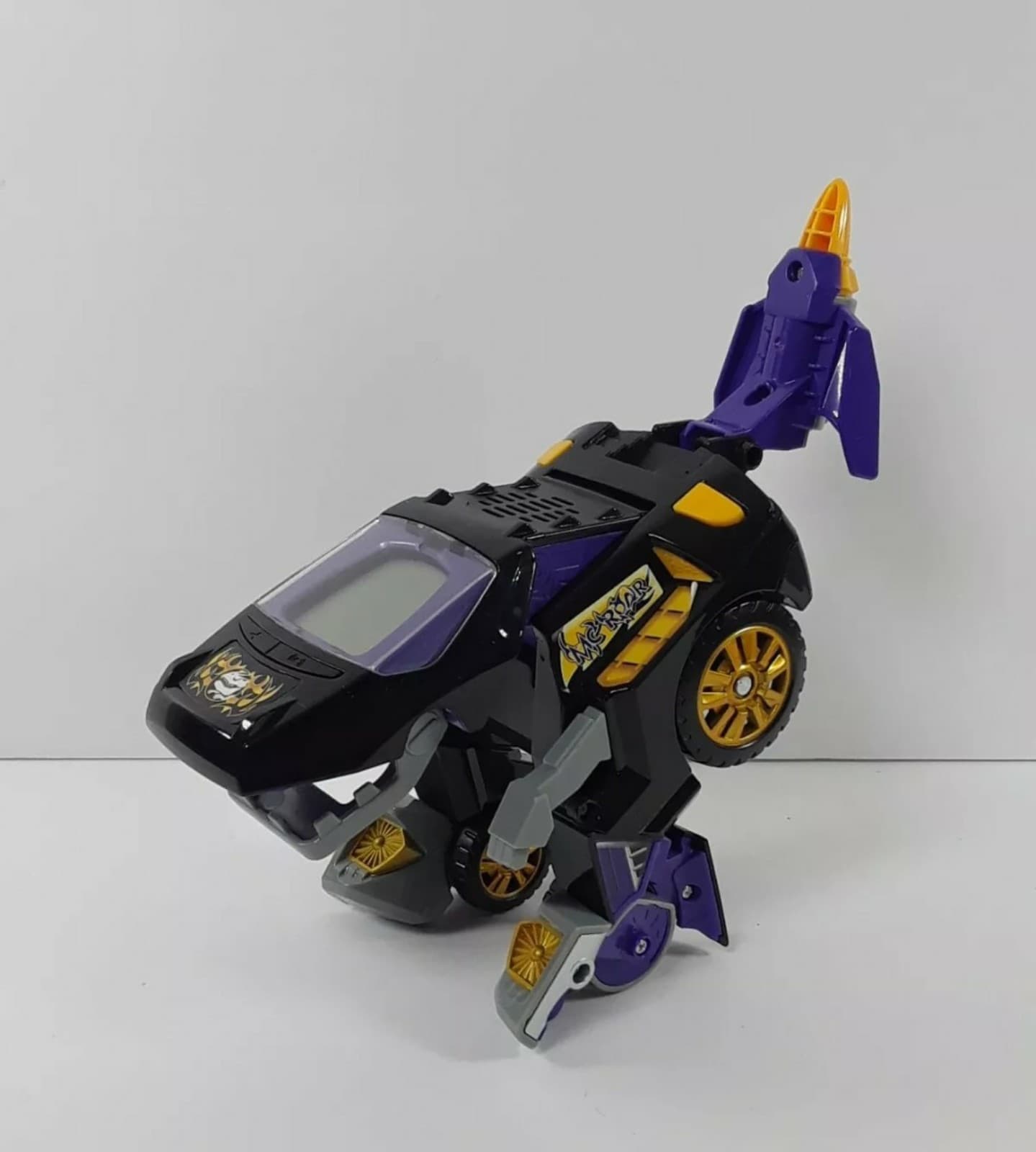 Vtech Switch & Go Dinos MC Roar the Gigantosaurus Black & Purple Dinosaur Toy. - Thumbnail 6