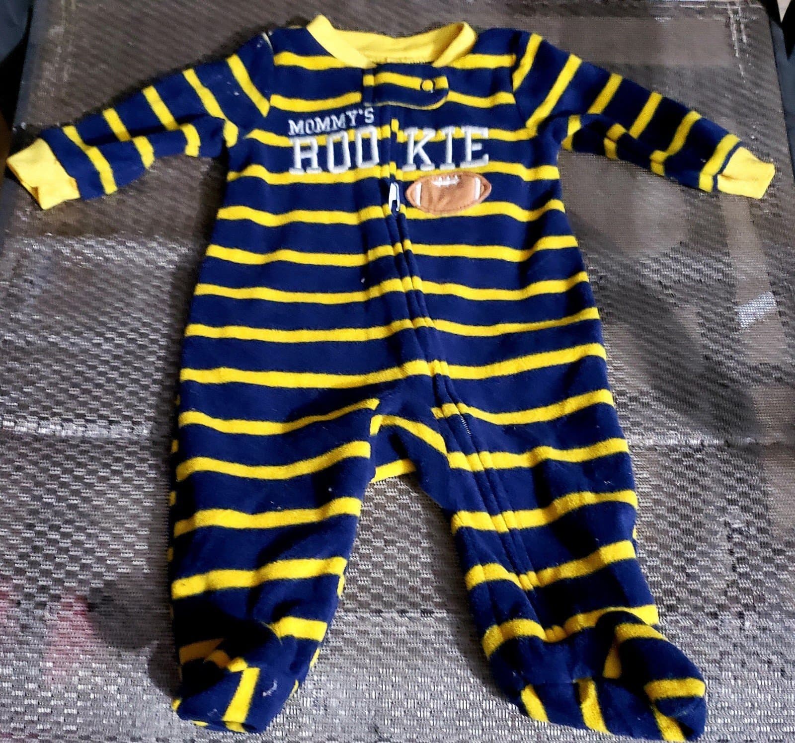 Mommy’s Rookie” Fleece Sleeper. Child Of Mine By Carter’s Baby “ - Image 1