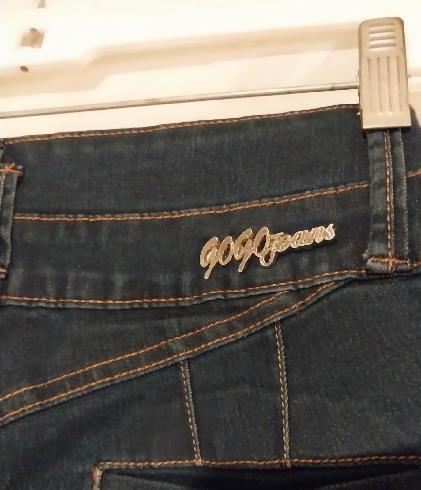Gogo Jeans, size 11. Super stretch, three button, and zip closure - Thumbnail 3