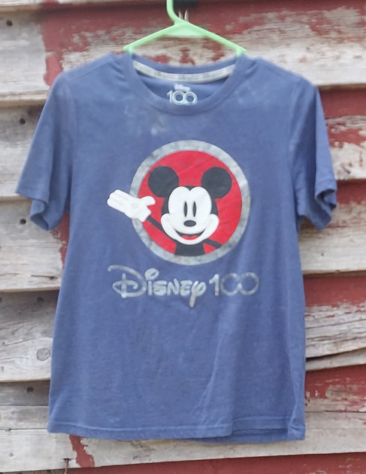 Disney 100 Mickey Mouse youth tee size XL 14/16. Old new top - Image 1
