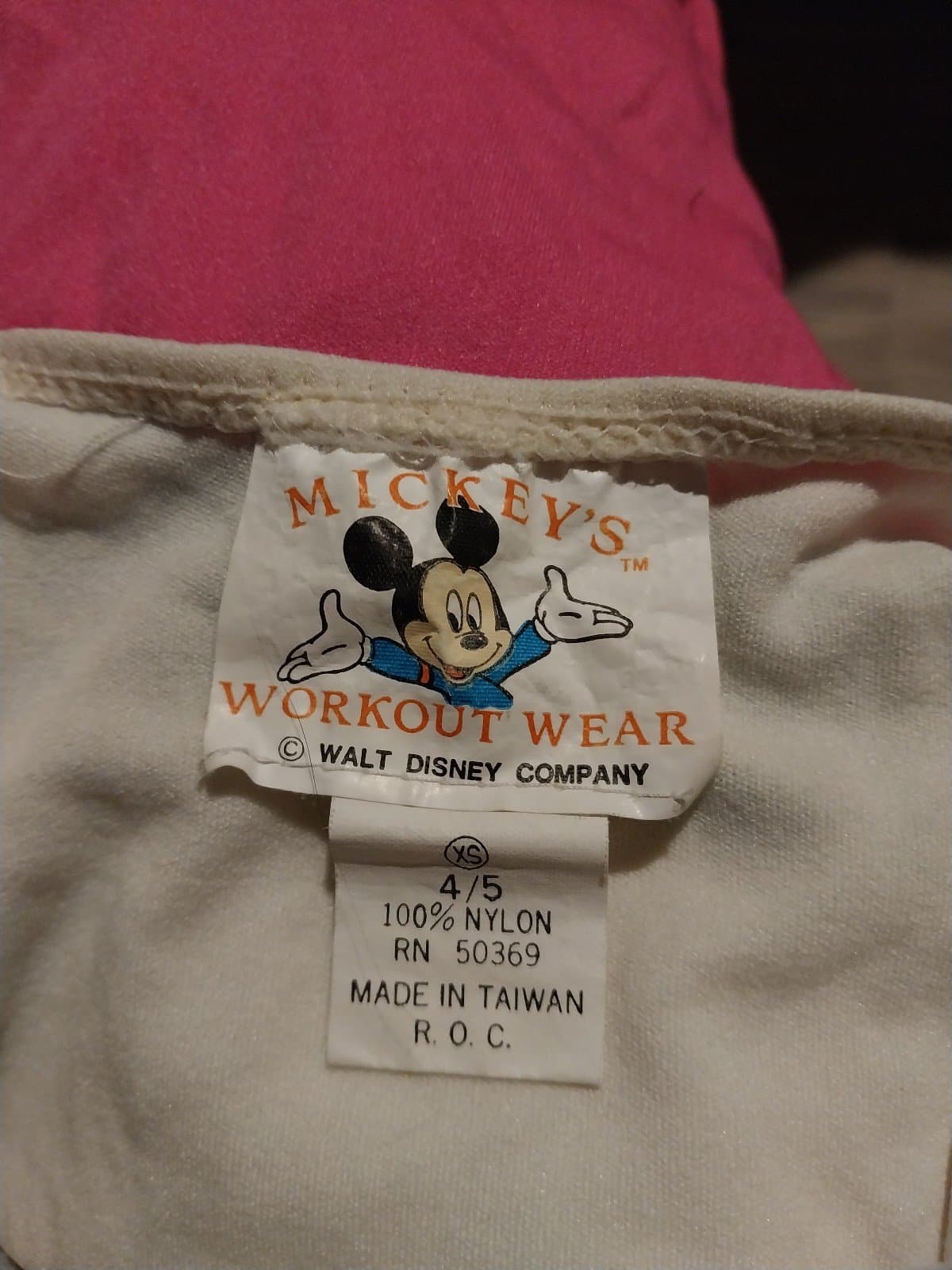 Vtg Disney Mickey's/Minnie's Workout Wear, High Cut 90s. Size 4/5T - Thumbnail 3