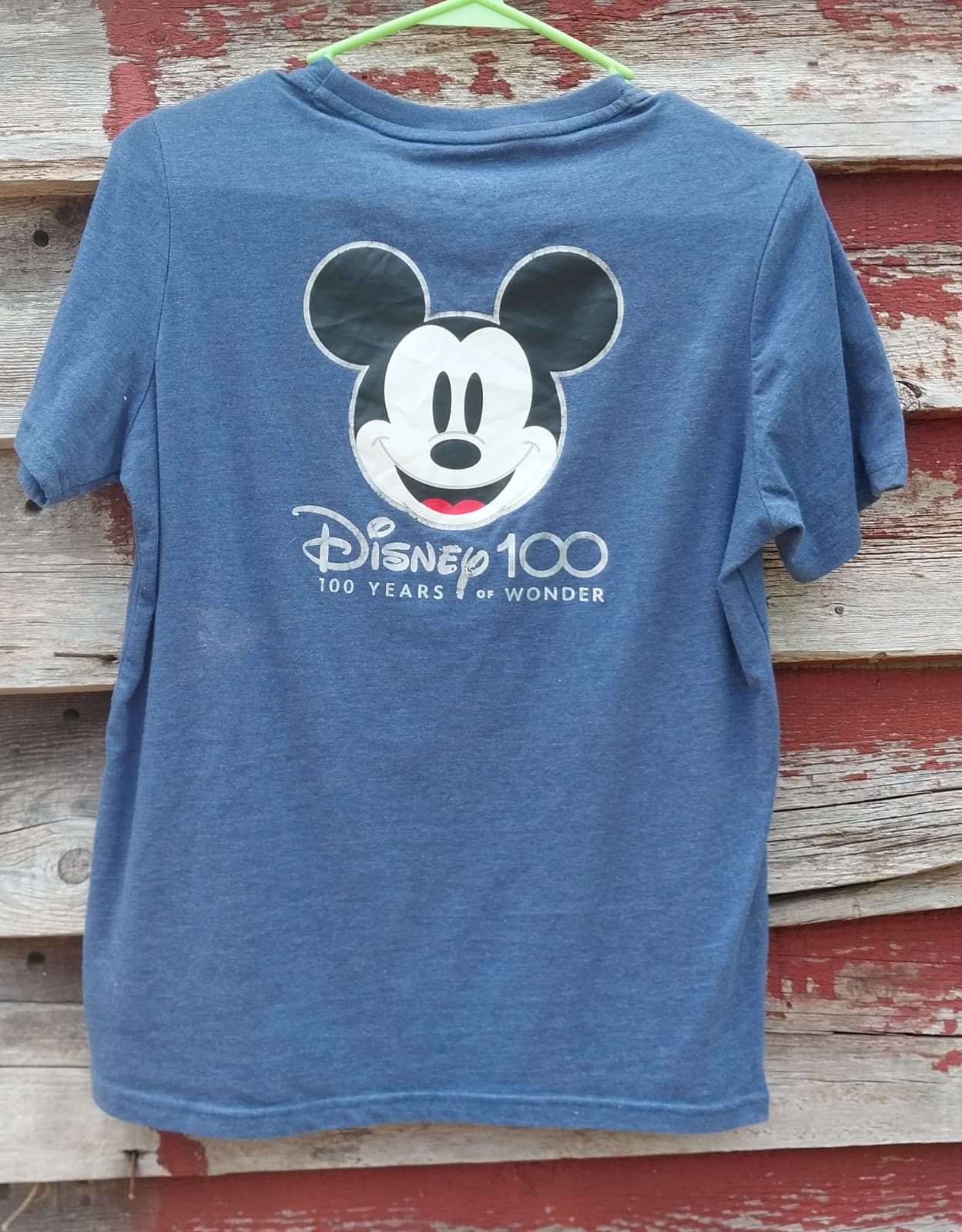 Disney 100 Mickey Mouse youth tee size XL 14/16. Old new top - Thumbnail 3