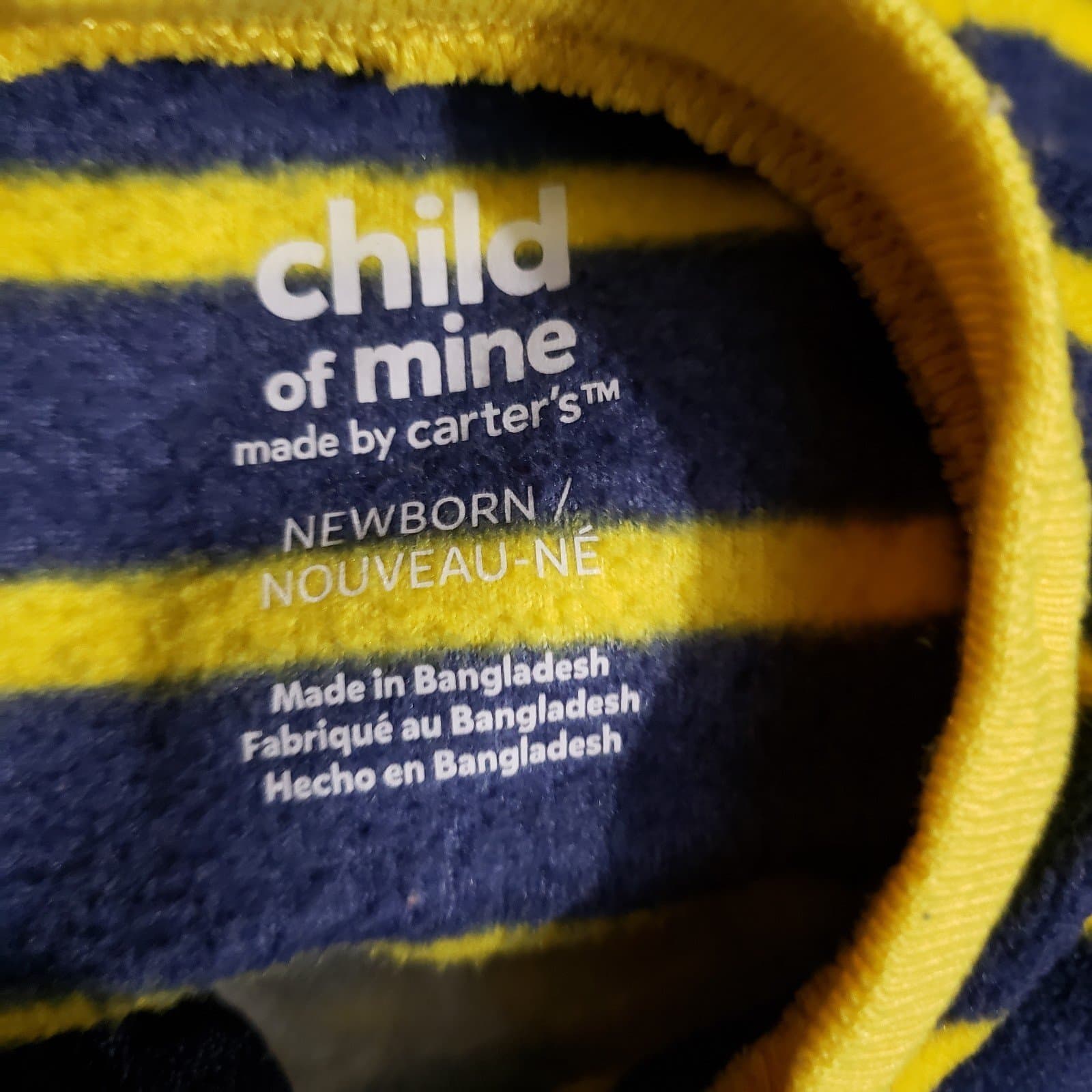 Mommy’s Rookie” Fleece Sleeper. Child Of Mine By Carter’s Baby “ - Thumbnail 2