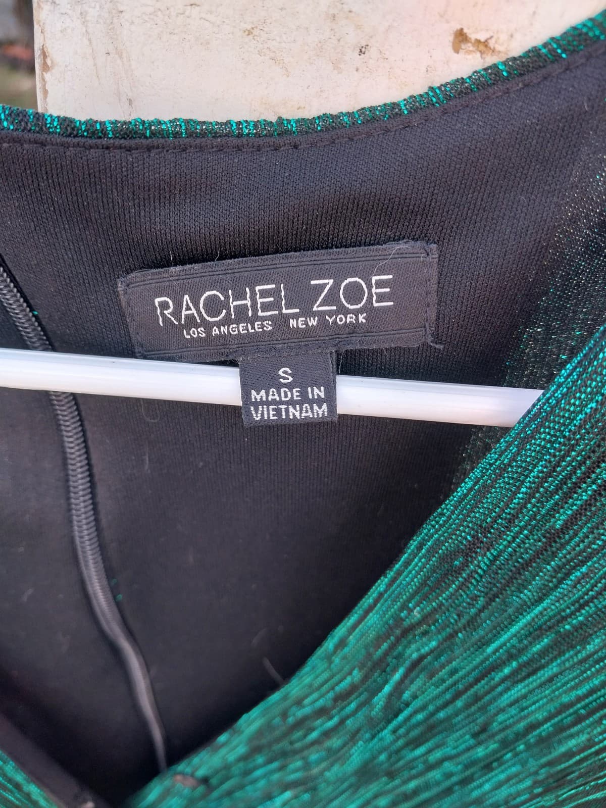 Rachel Zoe Metallic Green Dress Fairy. Size Small - Thumbnail 7