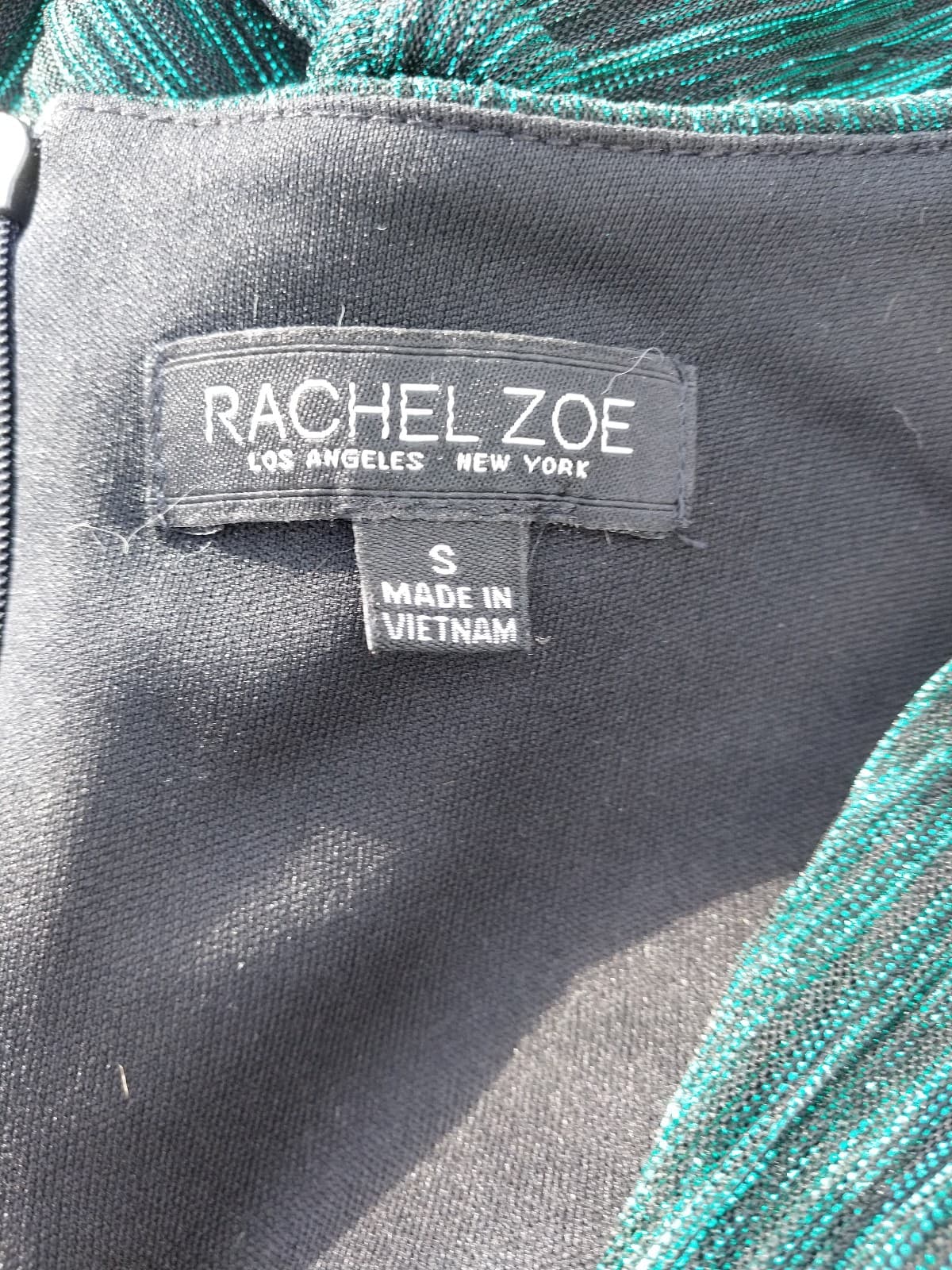 Rachel Zoe Metallic Green Dress Fairy. Size Small - Thumbnail 9