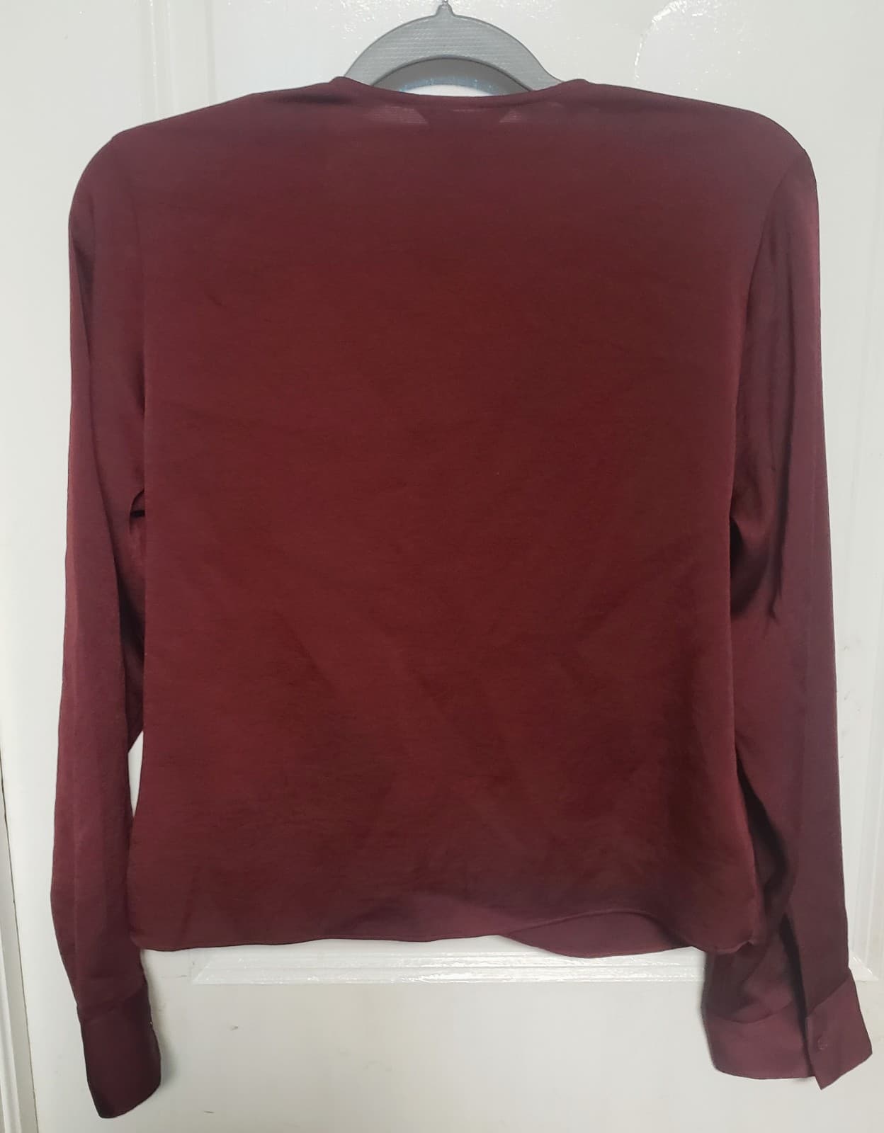 Express Women's Burgundy Blouse - Thumbnail 3