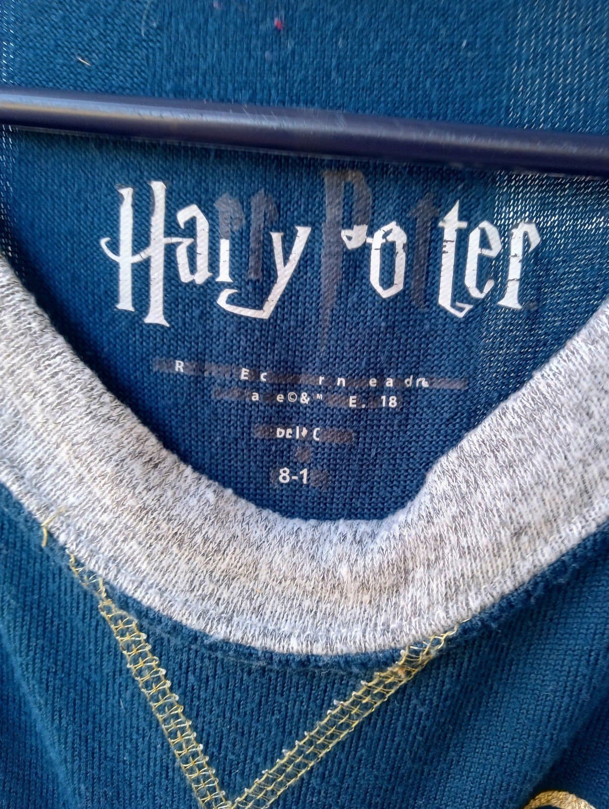New Harry Potter I SOLEMNLY ... T-SHIRT GIRLS GRAY & Blue Color - Thumbnail 2