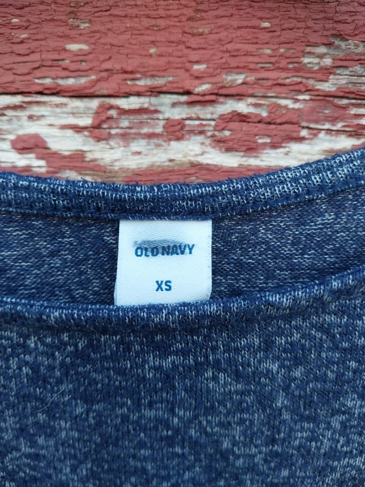 Old Navy Blue Plush Long Sleeve, Knee Length Swing Dress Size XS - Thumbnail 3