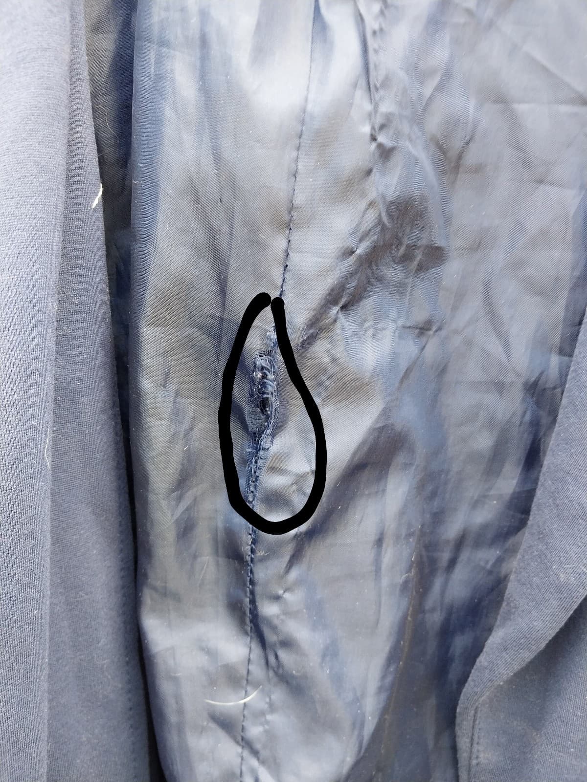 Ashley Stewart Women Blue Solid Rayon Long Sleeve Blazer Size 28 - Thumbnail 6